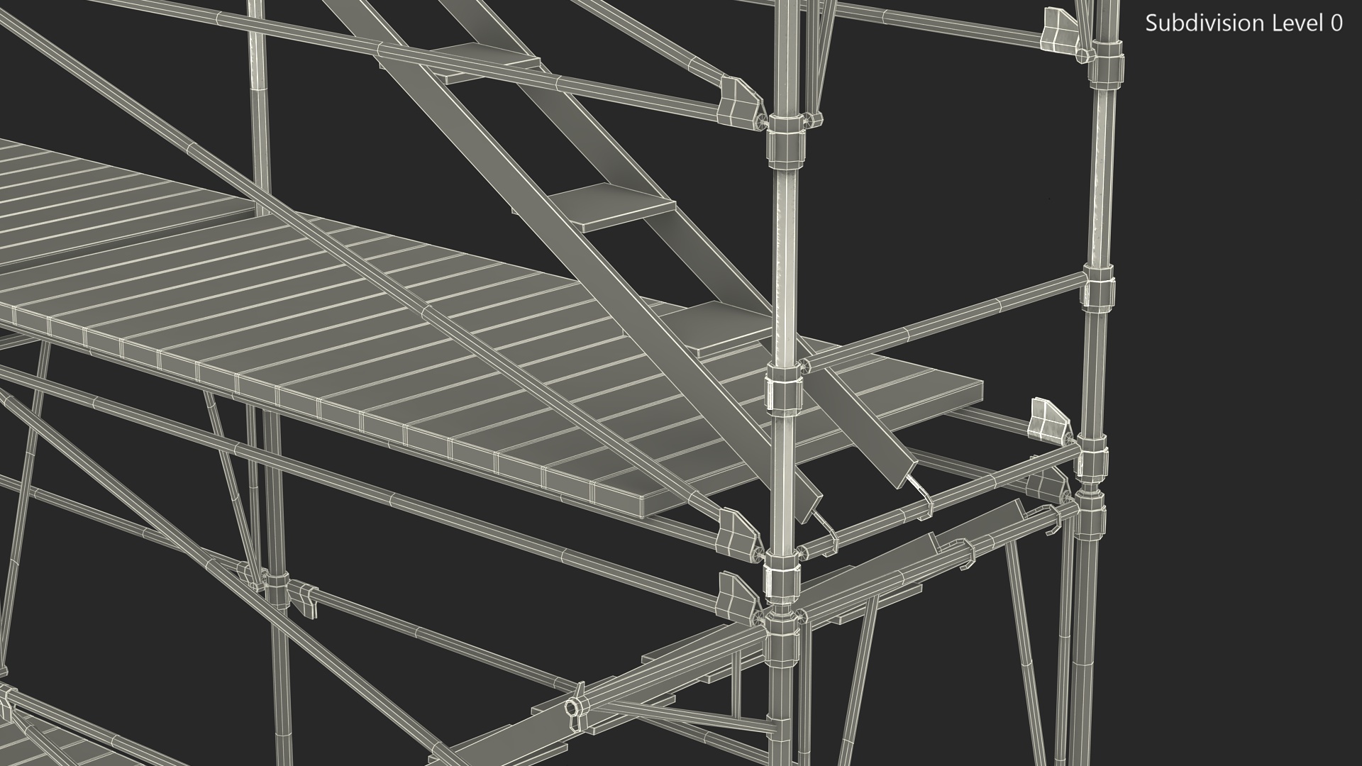 Construction Scaffolding Structure 3D model