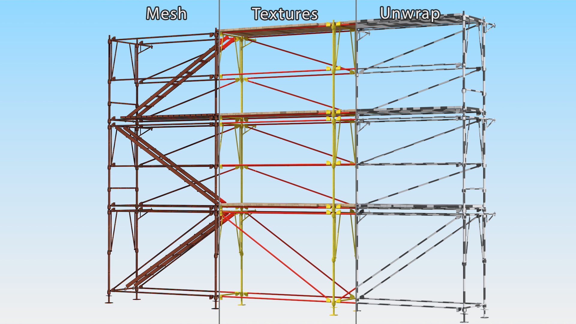 Construction Scaffolding Structure 3D model