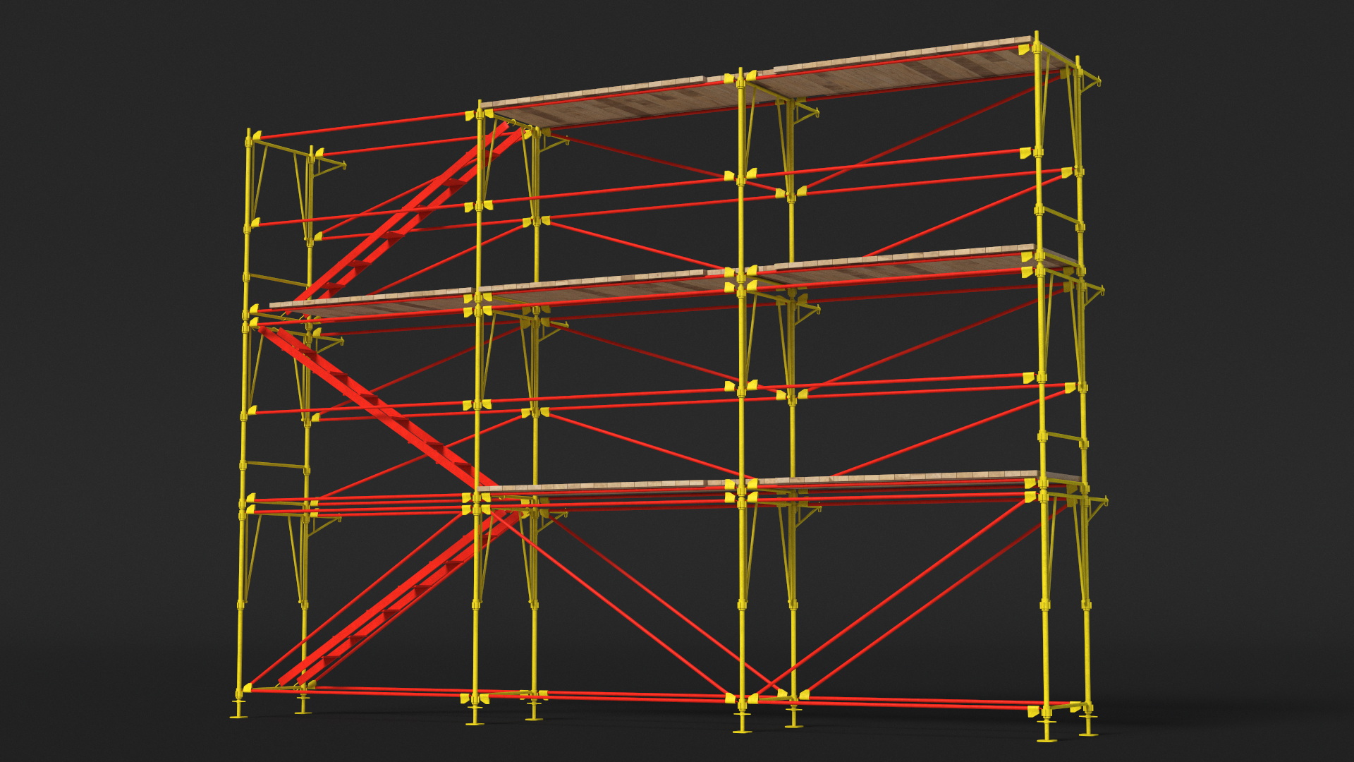 Construction Scaffolding Structure 3D model