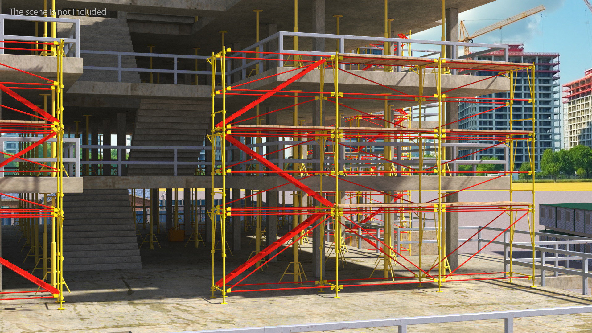 Construction Scaffolding Structure 3D model