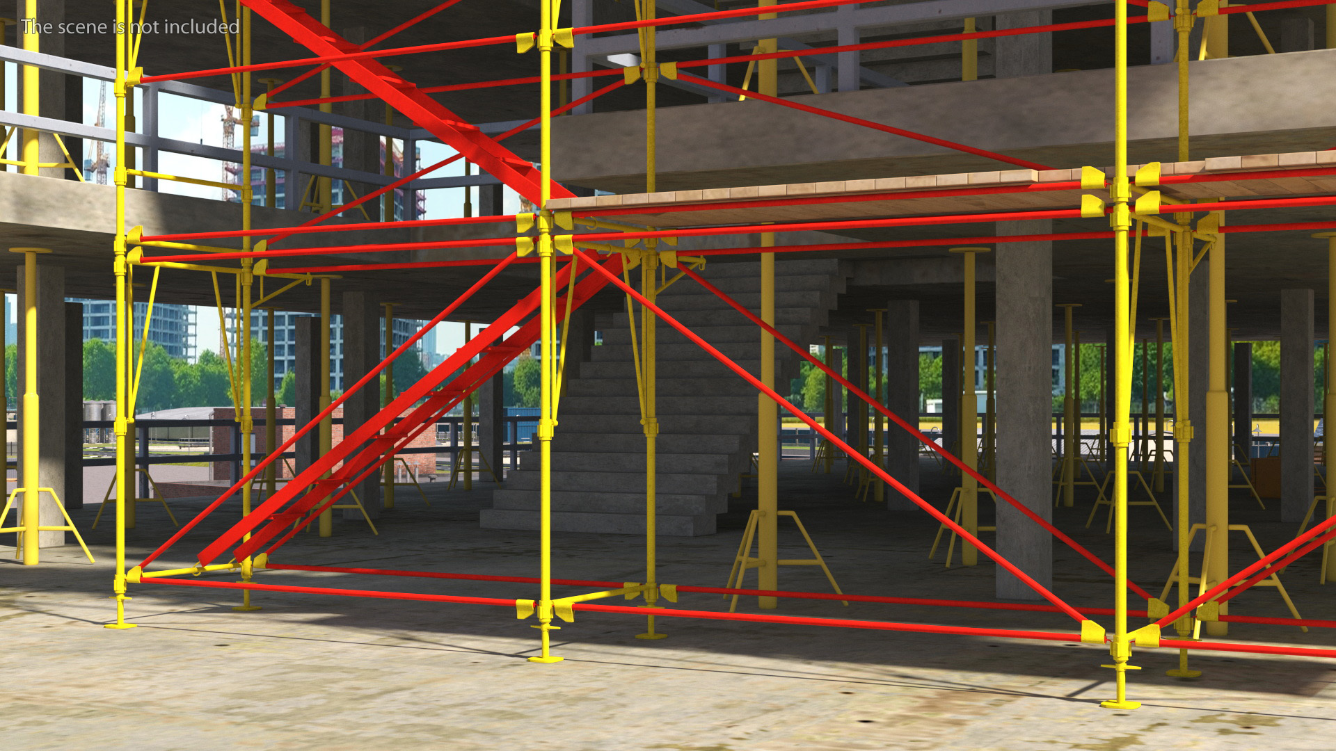 Construction Scaffolding Structure 3D model