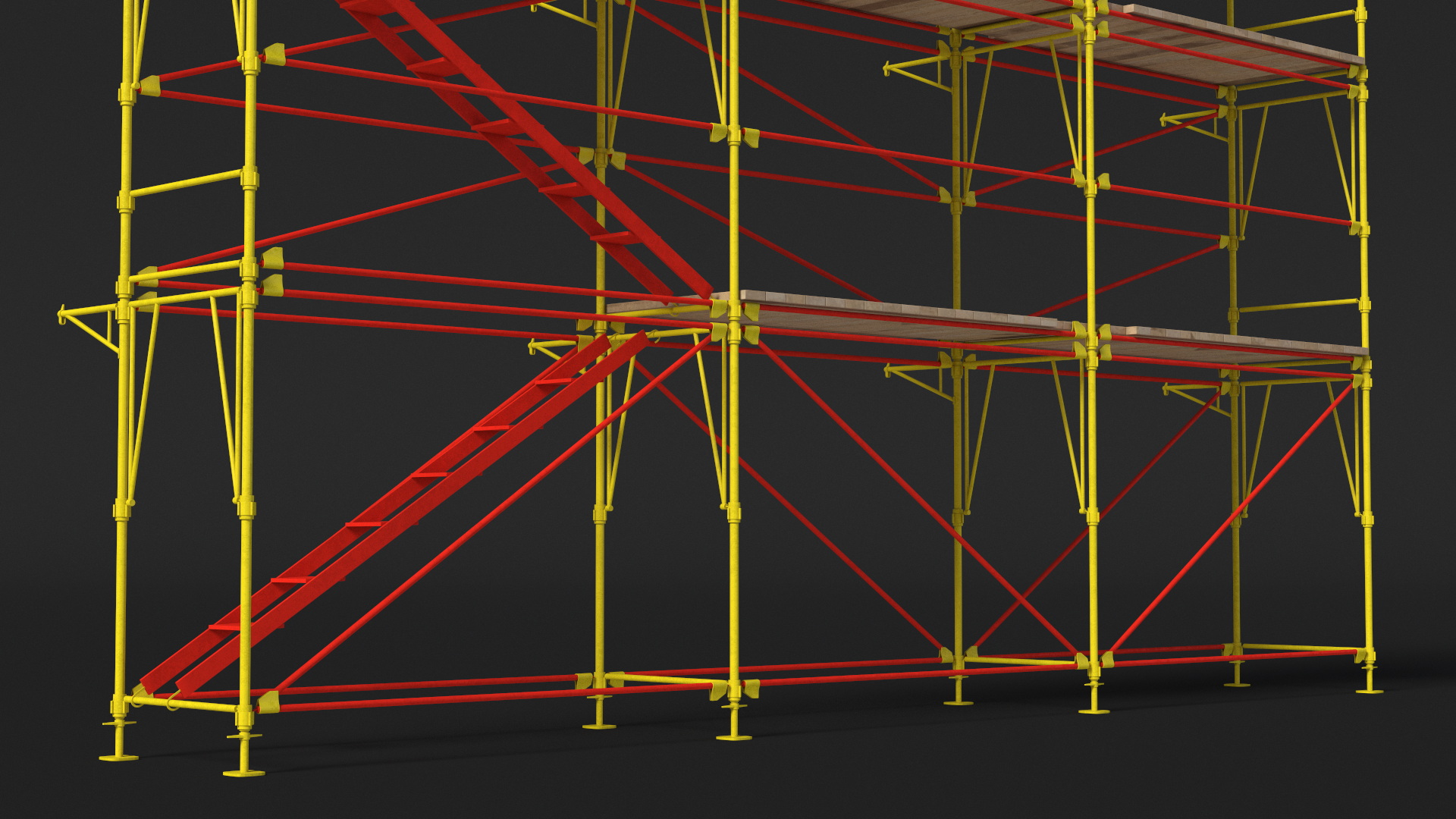 Construction Scaffolding Structure 3D model