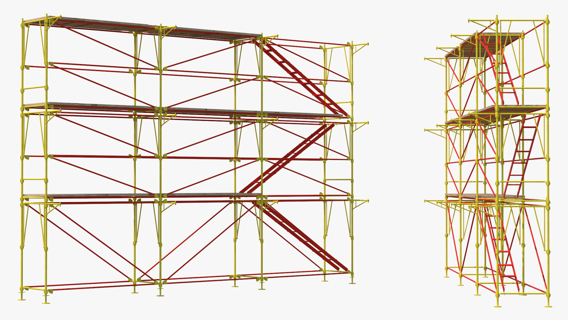 Construction Scaffolding Structure 3D model