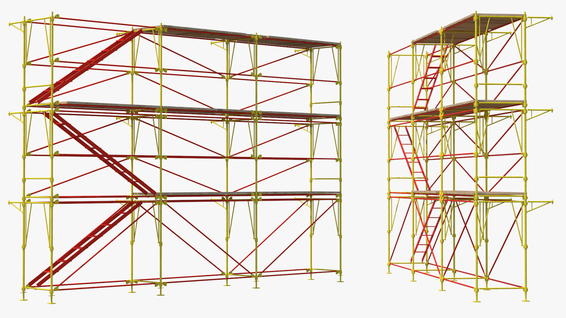 Construction Scaffolding Structure 3D model