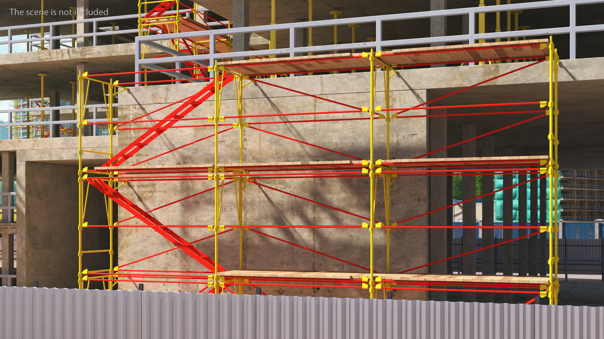 Construction Scaffolding Structure 3D model