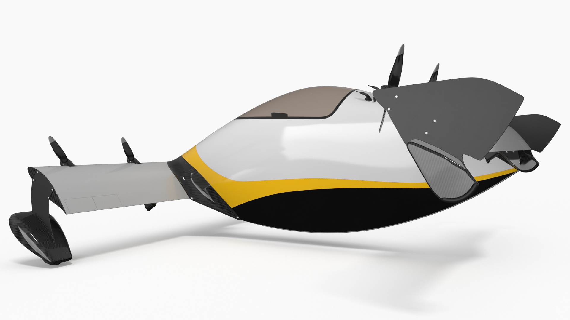 3D Personal EVTOL Aircraft with 8 Propellers