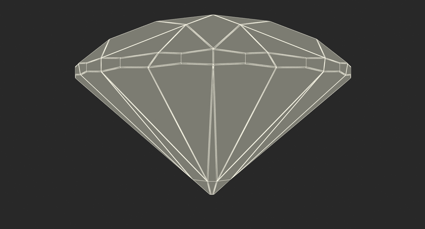 3D model Trillion Cut Diamond