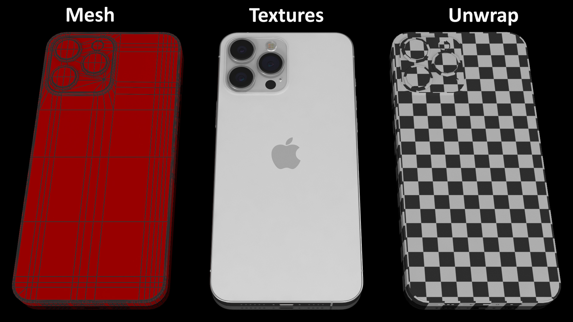 iPhone 13 Pro Max Silver 3D model