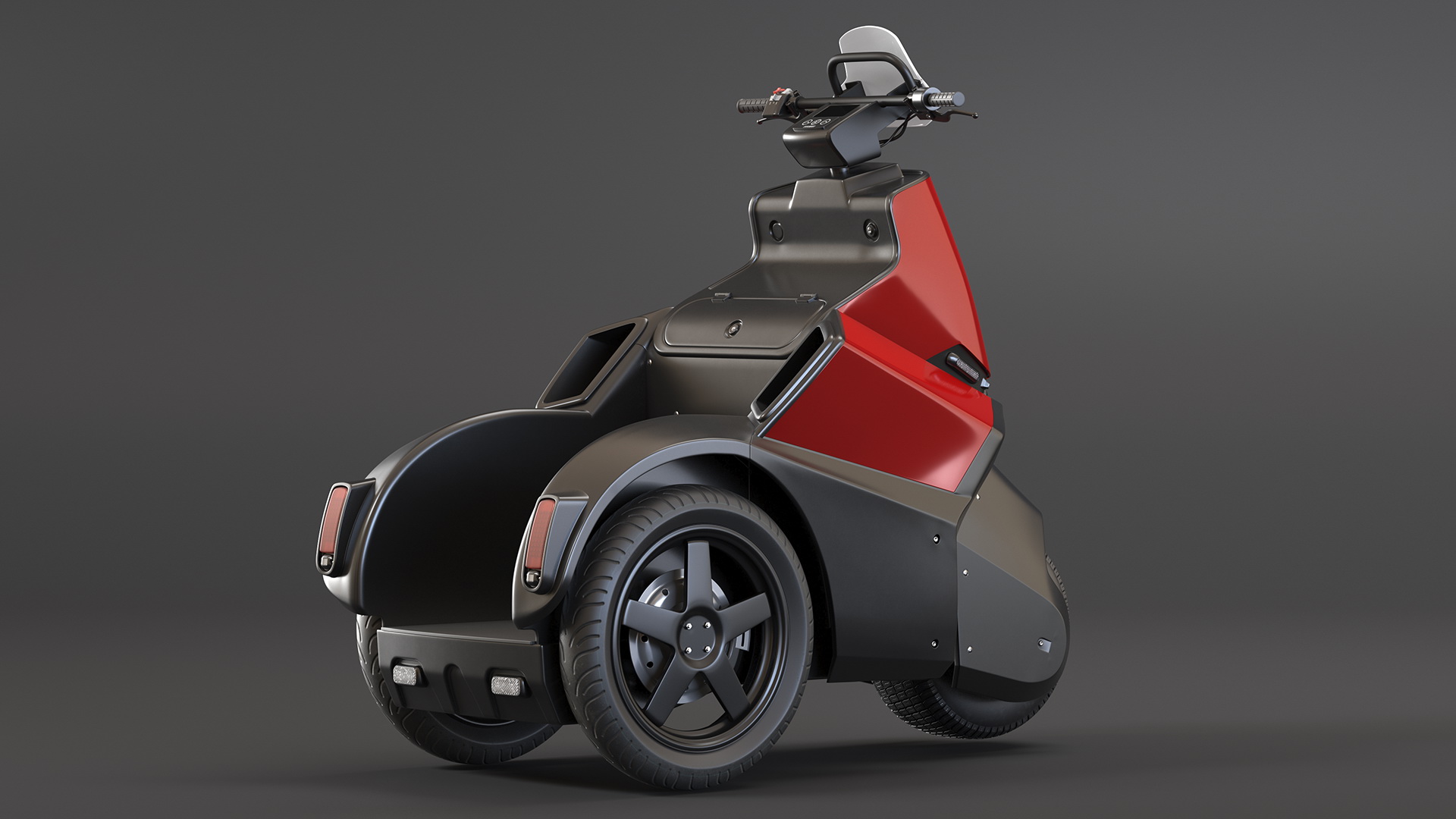 Electric Bike Red 3D