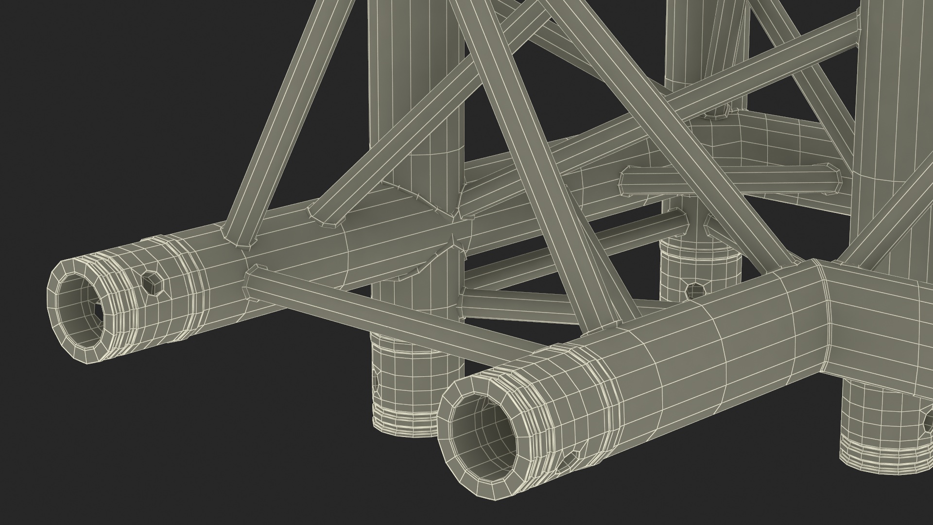 3D model Industrial Truss Modular Large