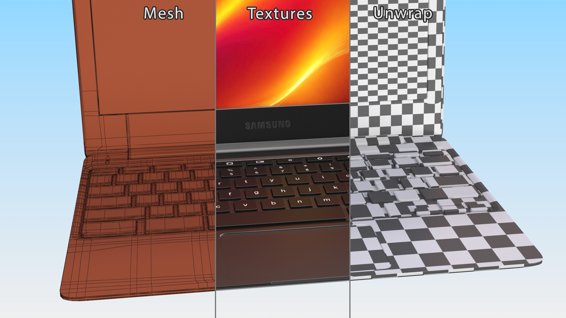 Samsung Laptop Computer Chromebook 3D model