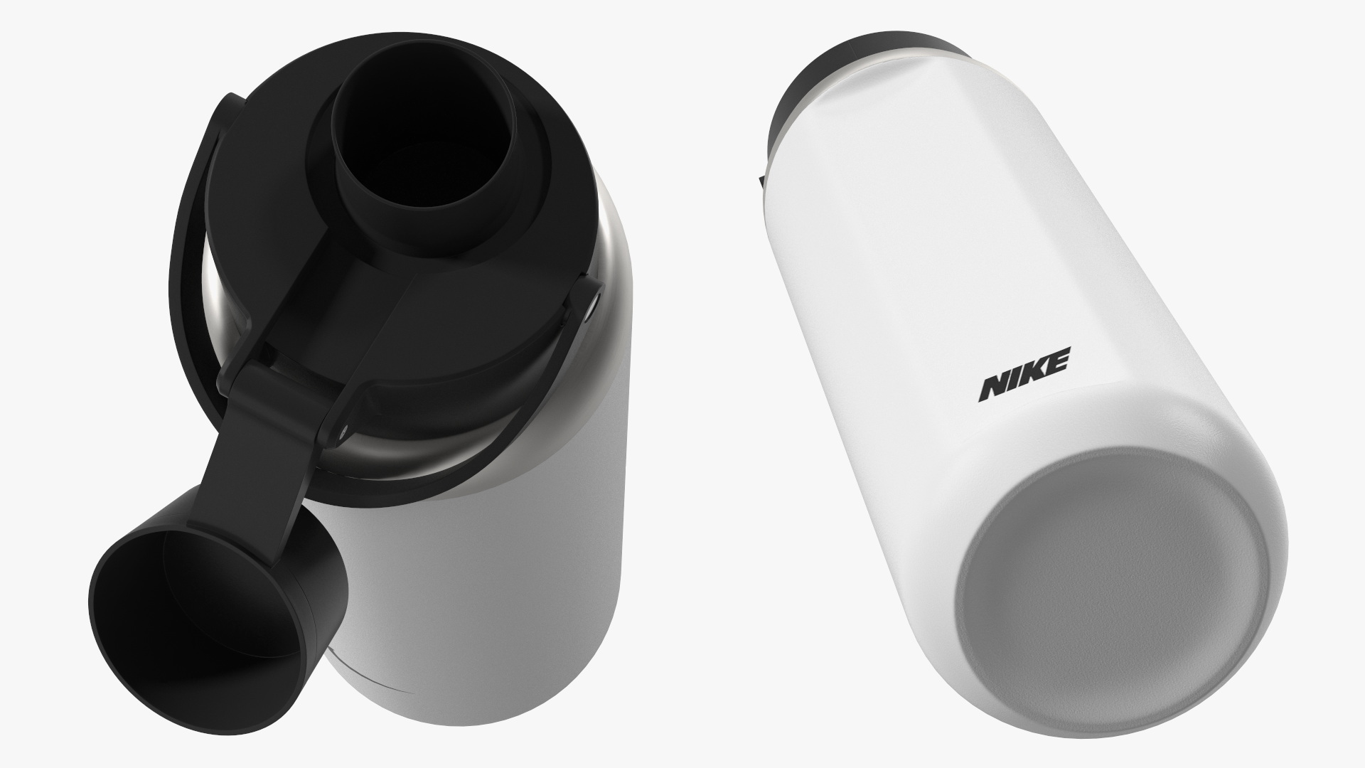 3D Sports Bottle Nike Recharge White Open model