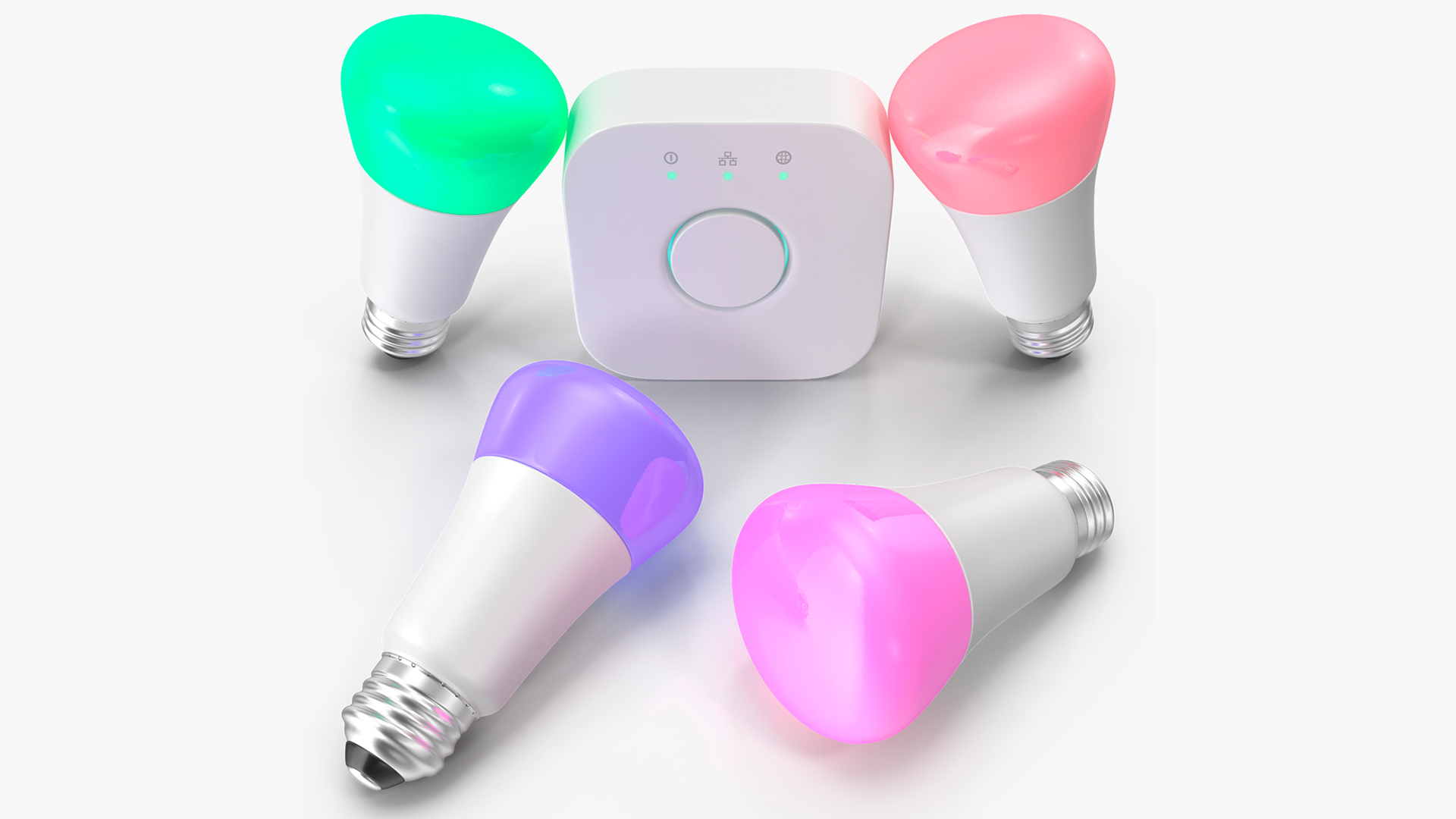 3D model Bluetooth Hue Color Ambience Lights