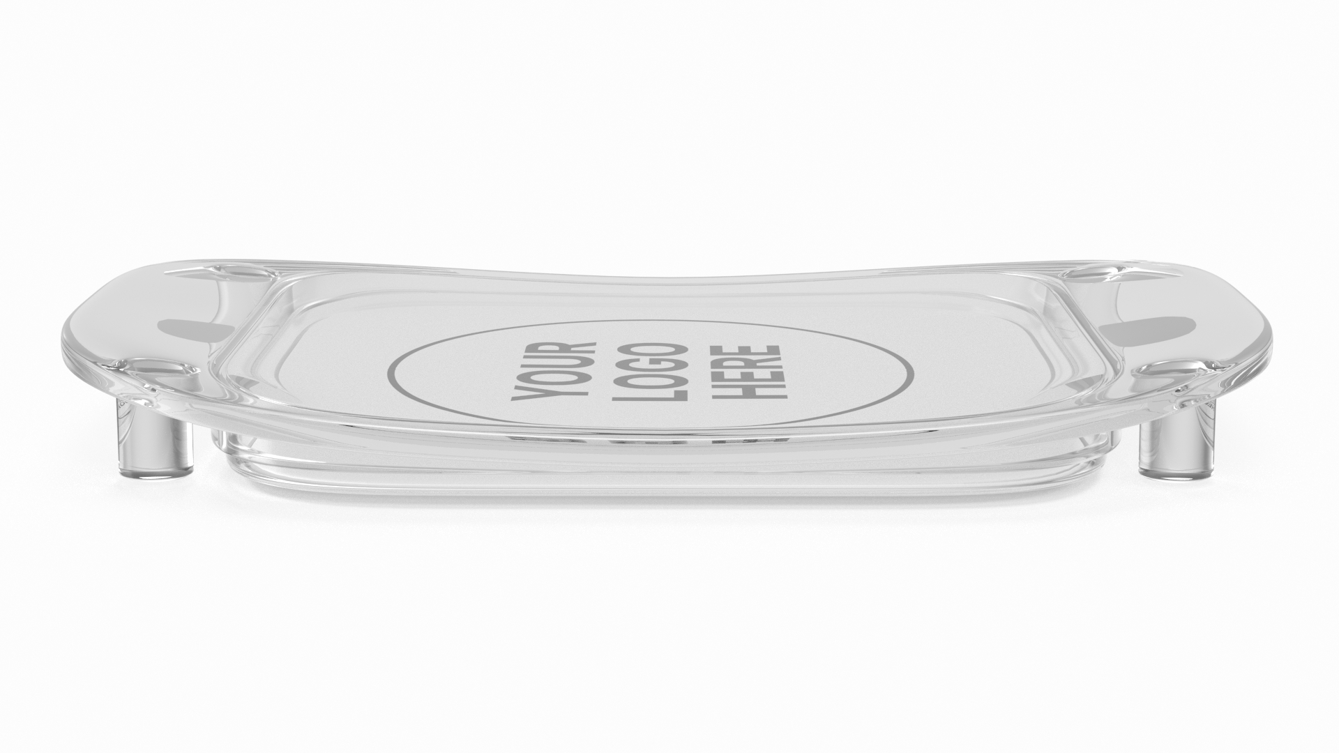 3D Plastic Cash Tray White model