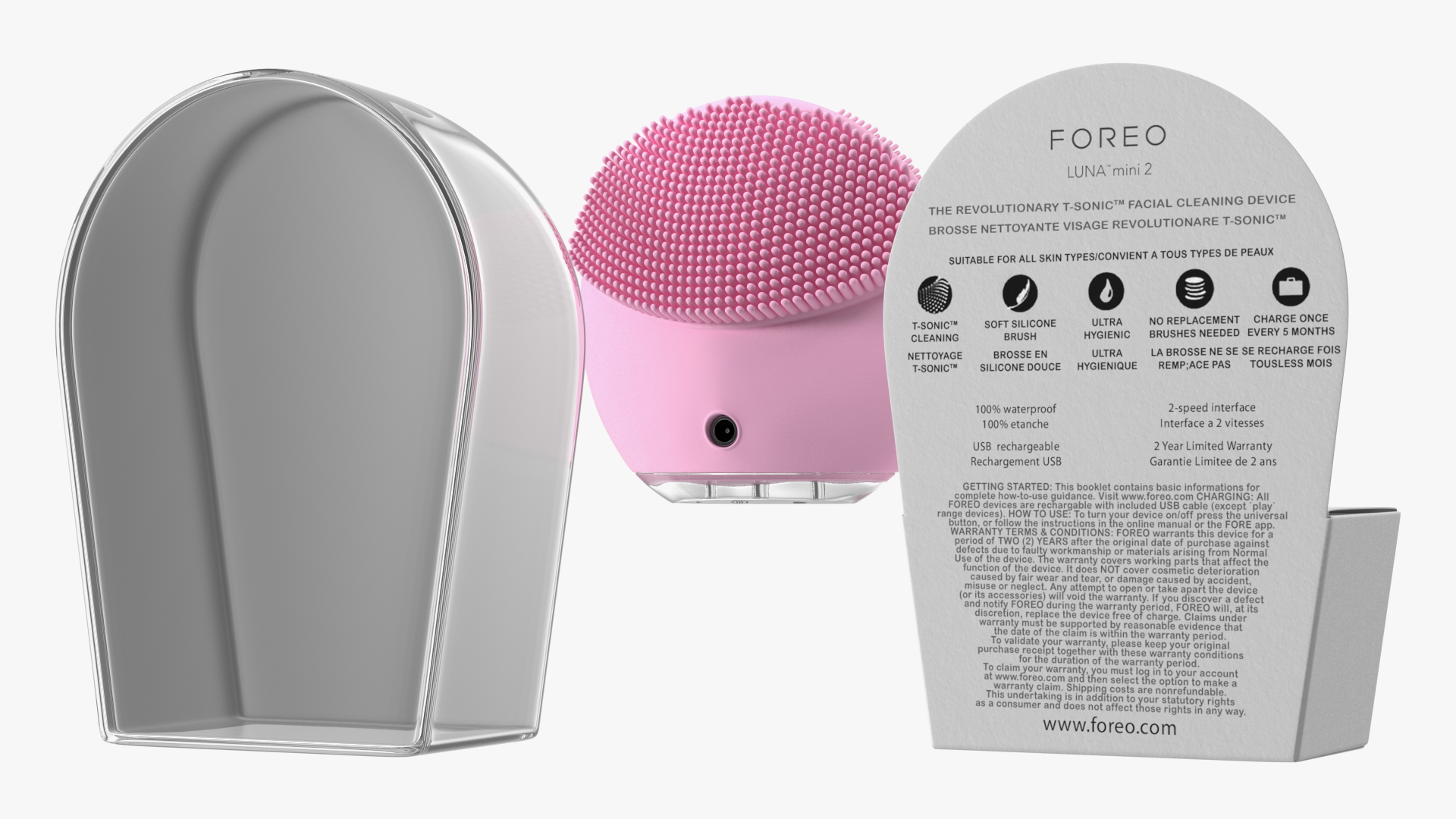 3D LUNA Rose Mini 2 Foreo Carrying Case