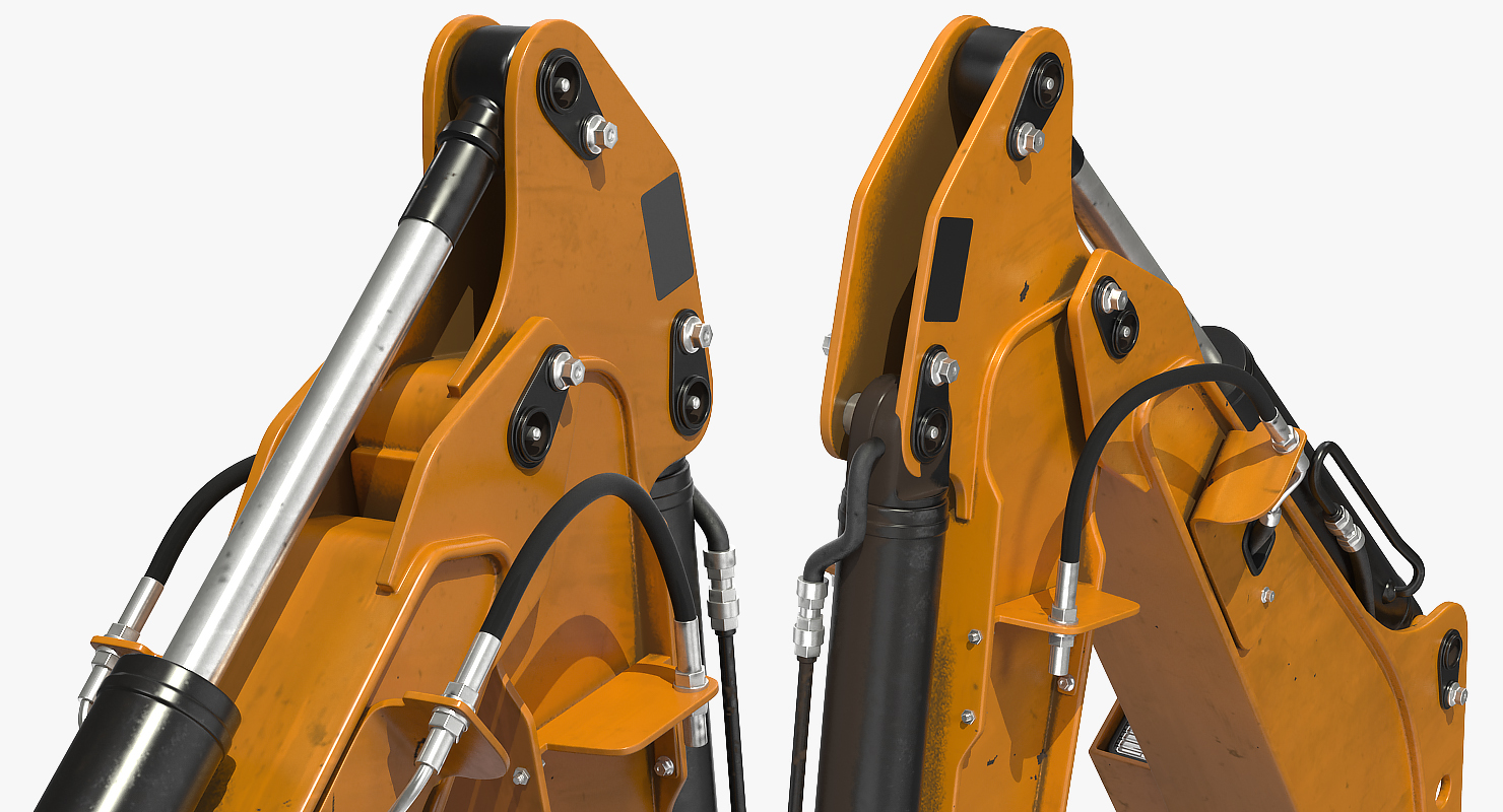 Excavator Boom and Arm Rigged 3D model