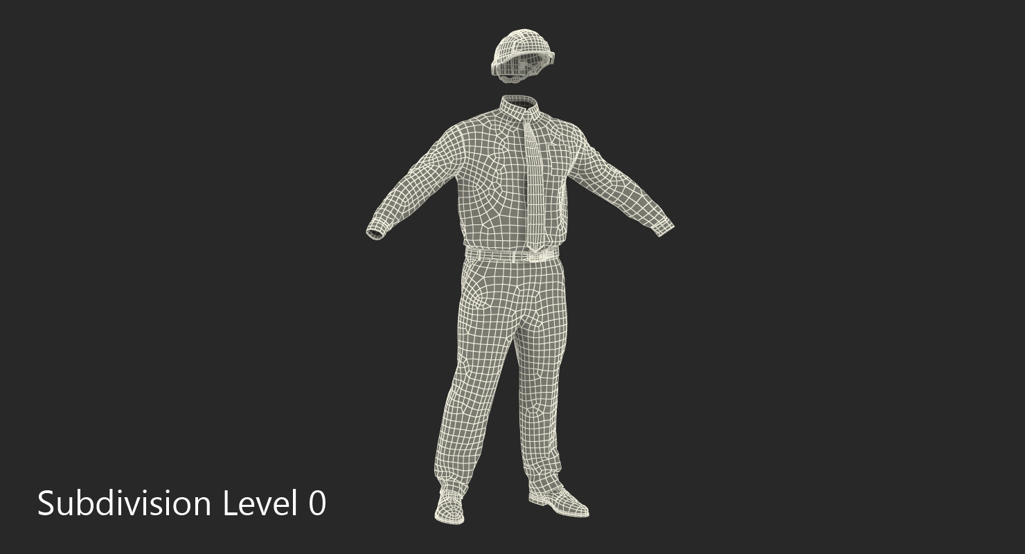 Construction Engineer Uniform 3D model