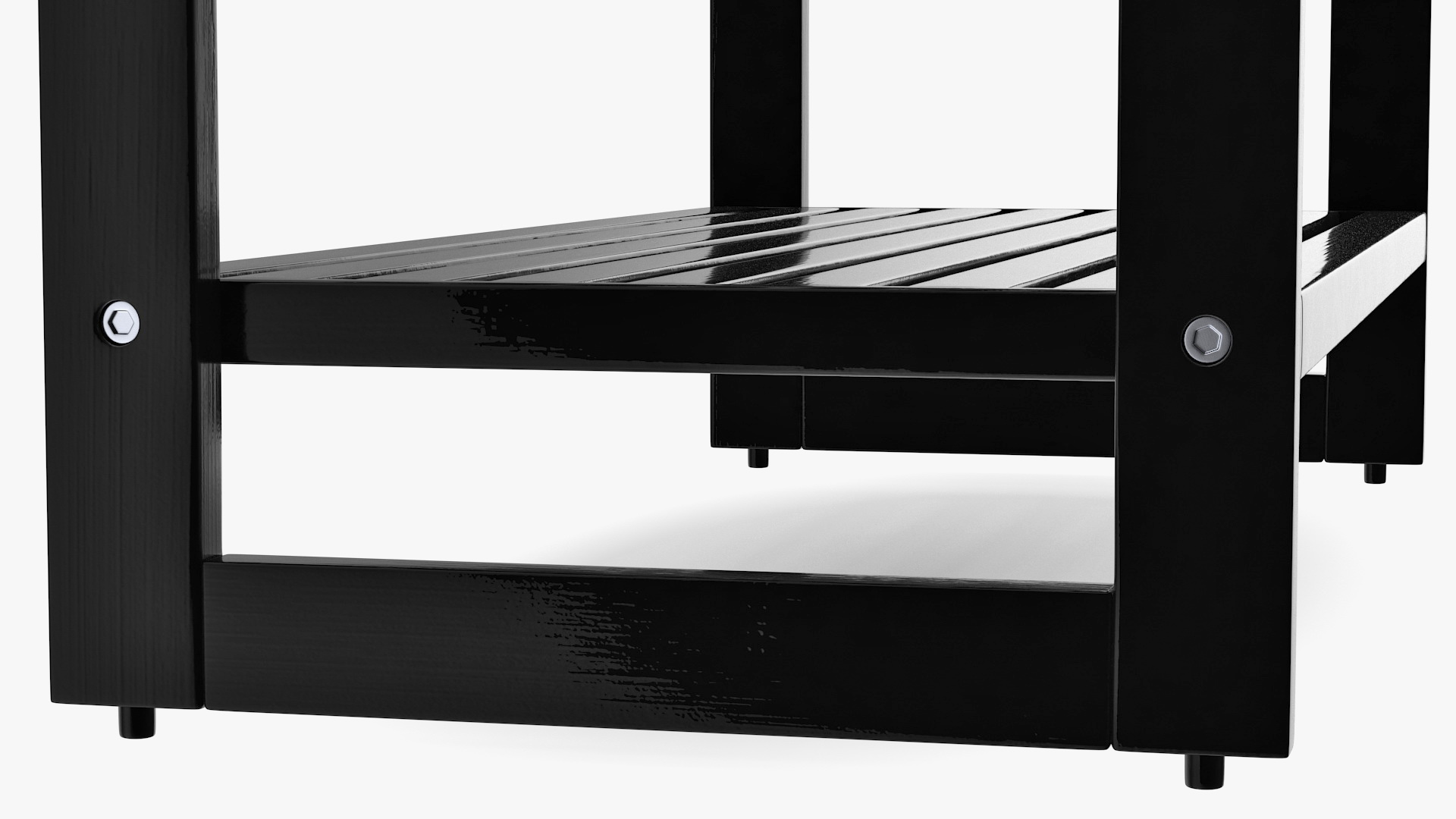 3D model Black Stackable Shoe Rack