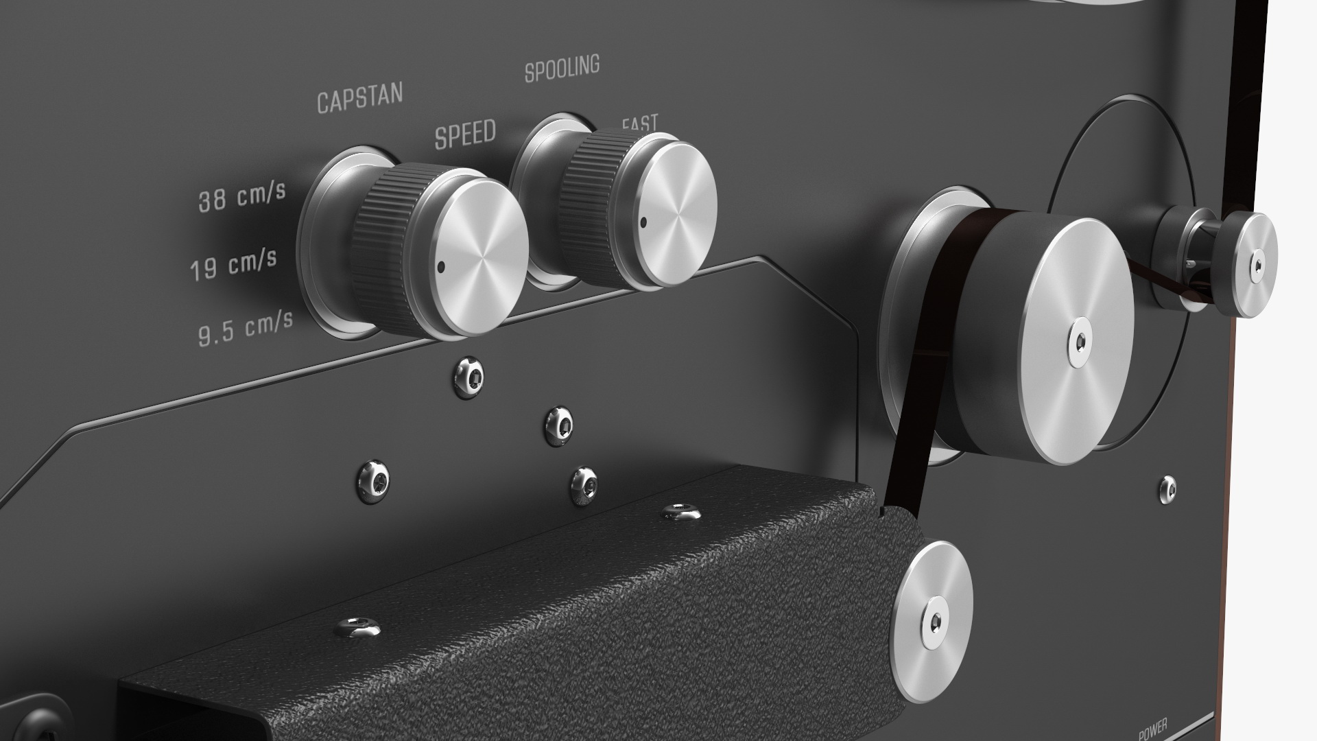 3D Open Reel Tape Machine Black model