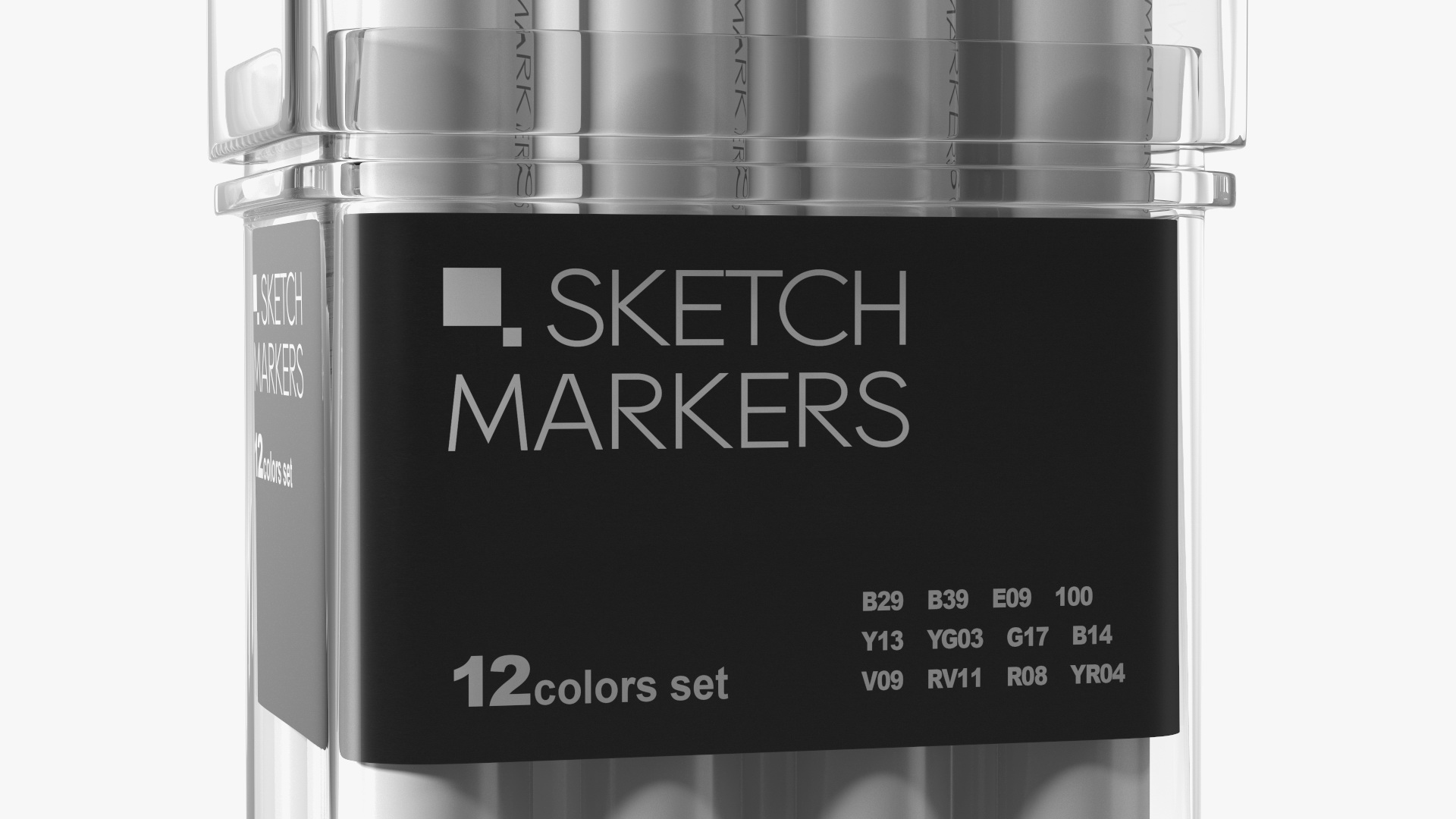 Generic Sketch Marker 12 Pack 3D model