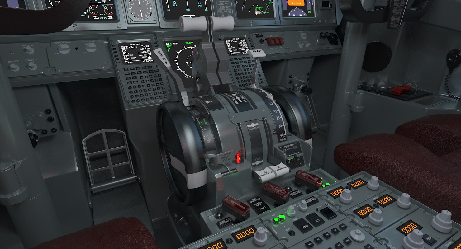 3D Boeing 737 900 with Interior American Airlines