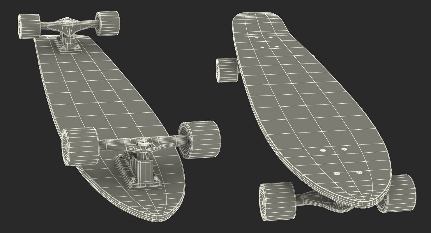 Longboard 3D model