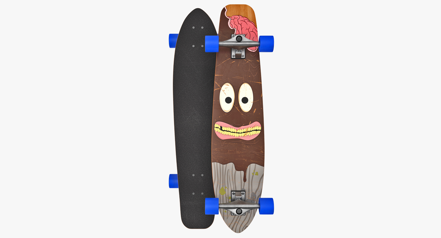 Longboard 3D model