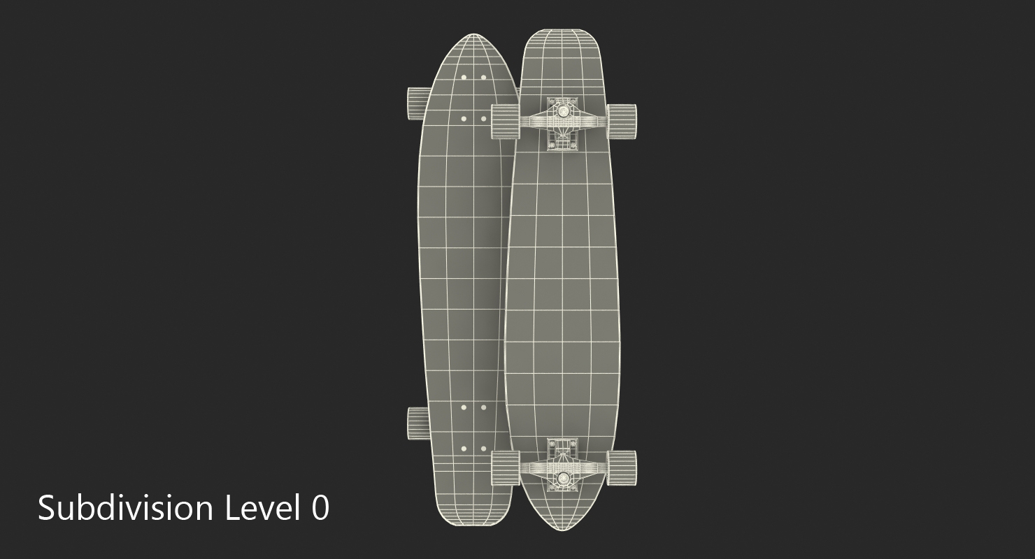 Longboard 3D model