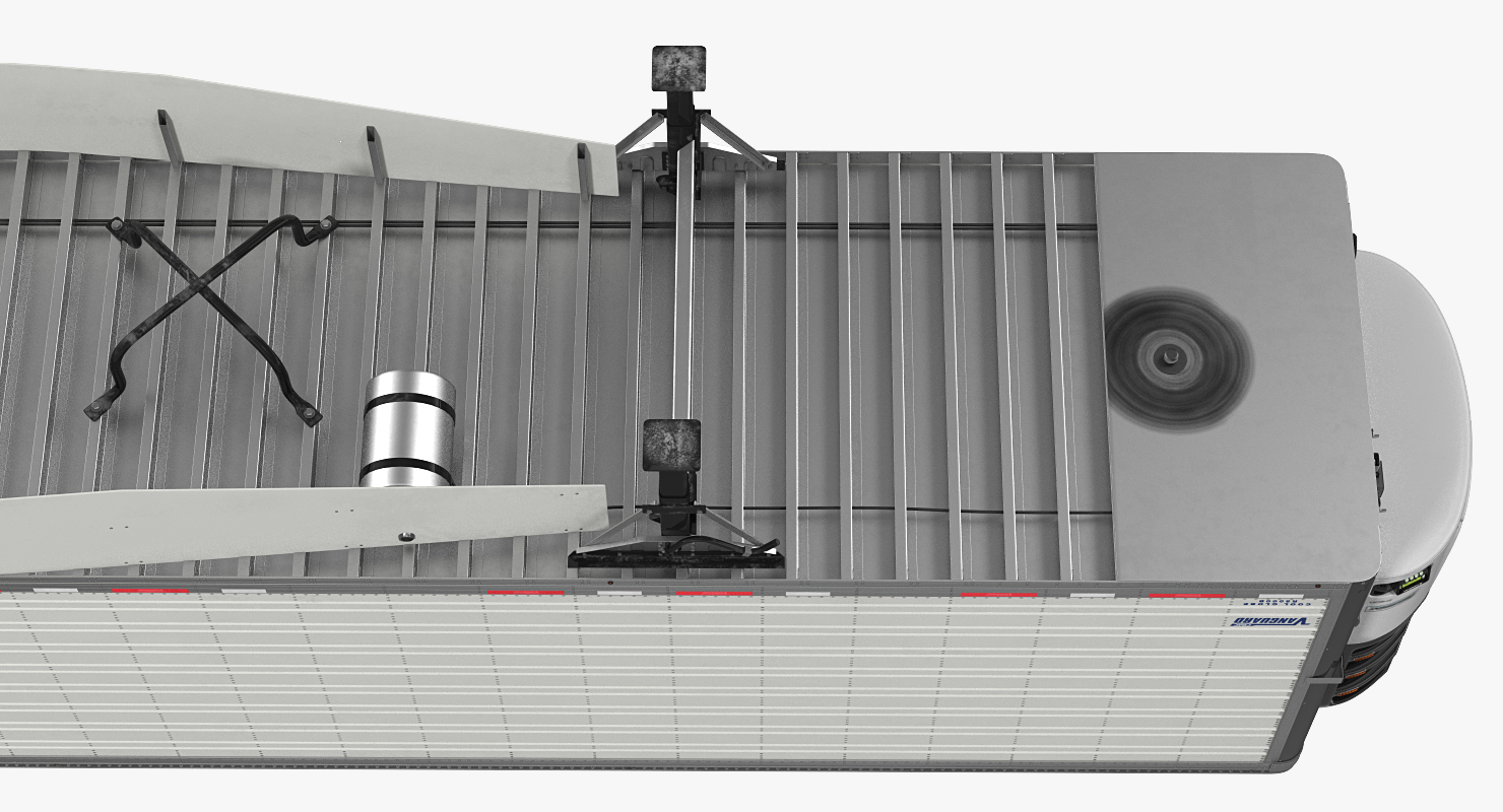 Vanguard Reefer Trailer with Thermo King C600 Rigged 3D