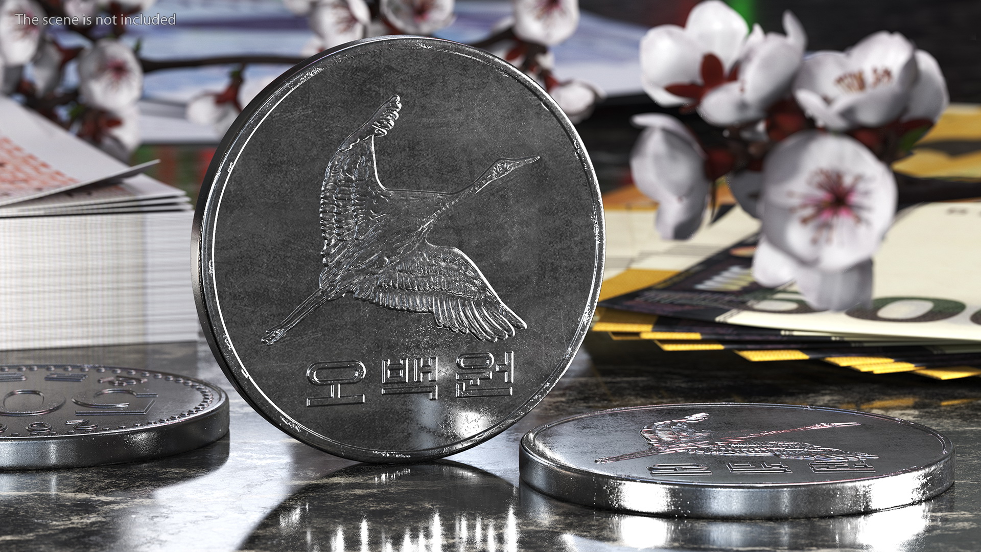 South Korea 500 Won 2006 Coin 3D model