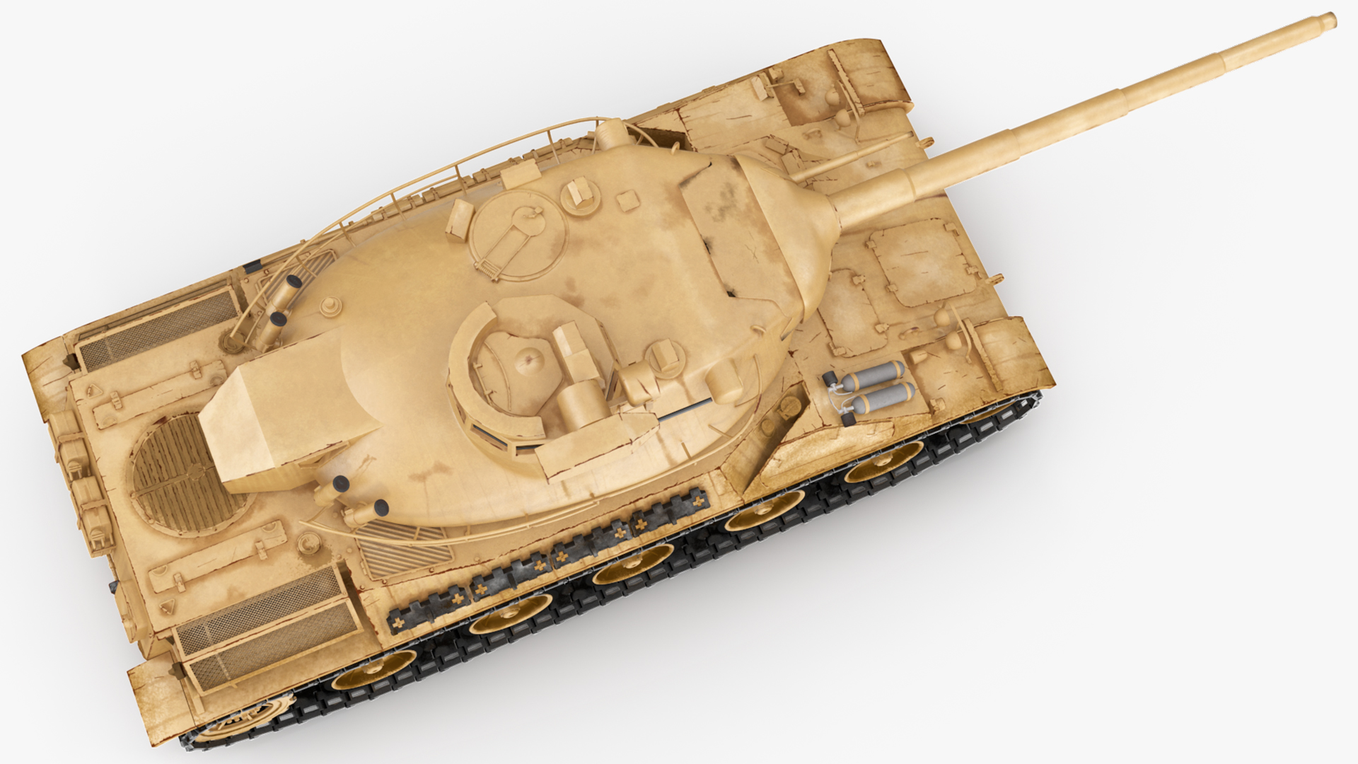 3D Amx-30 French Army Main Battle Tank Rigged for Maya