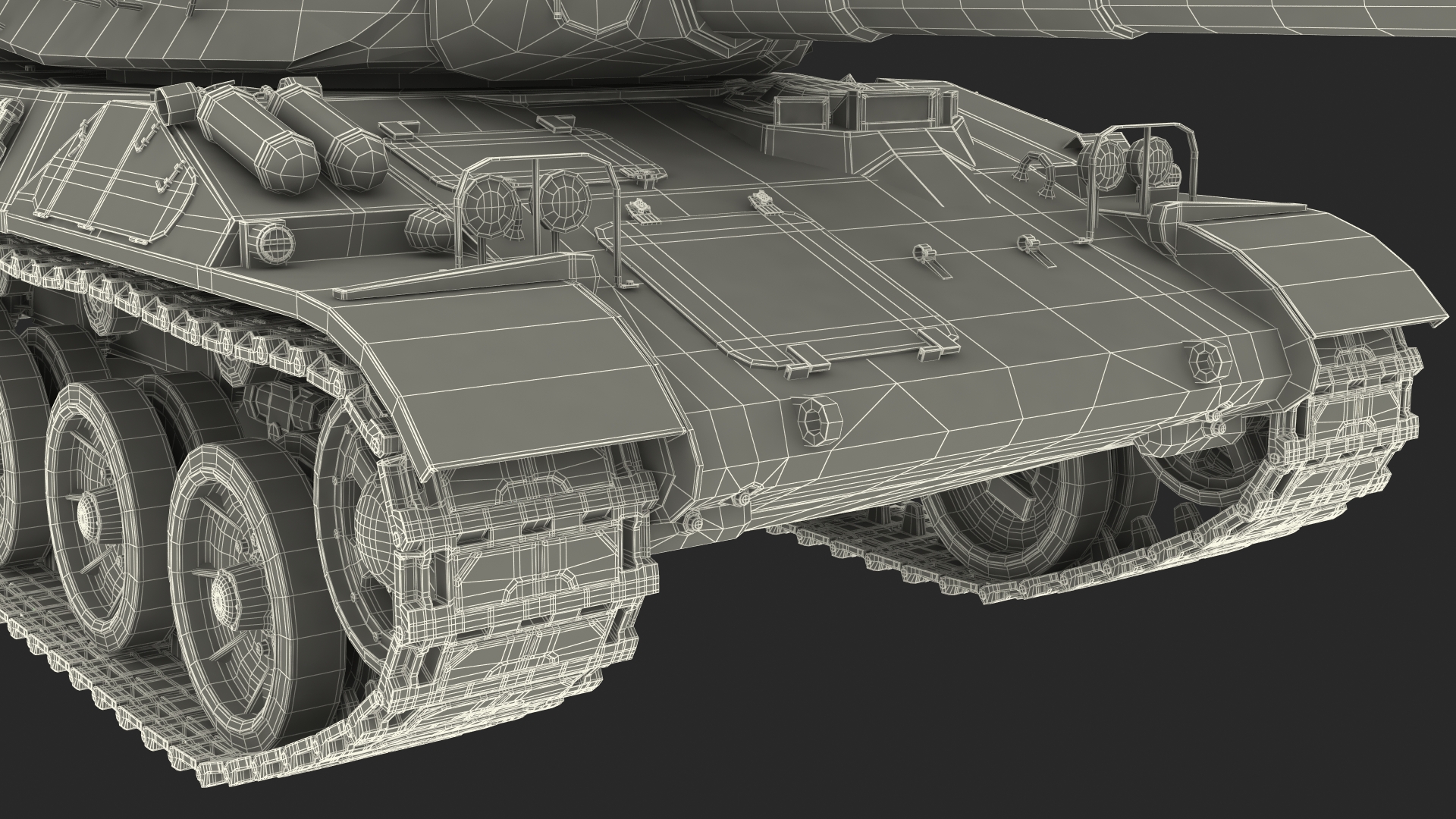 3D Amx-30 French Army Main Battle Tank Rigged for Maya