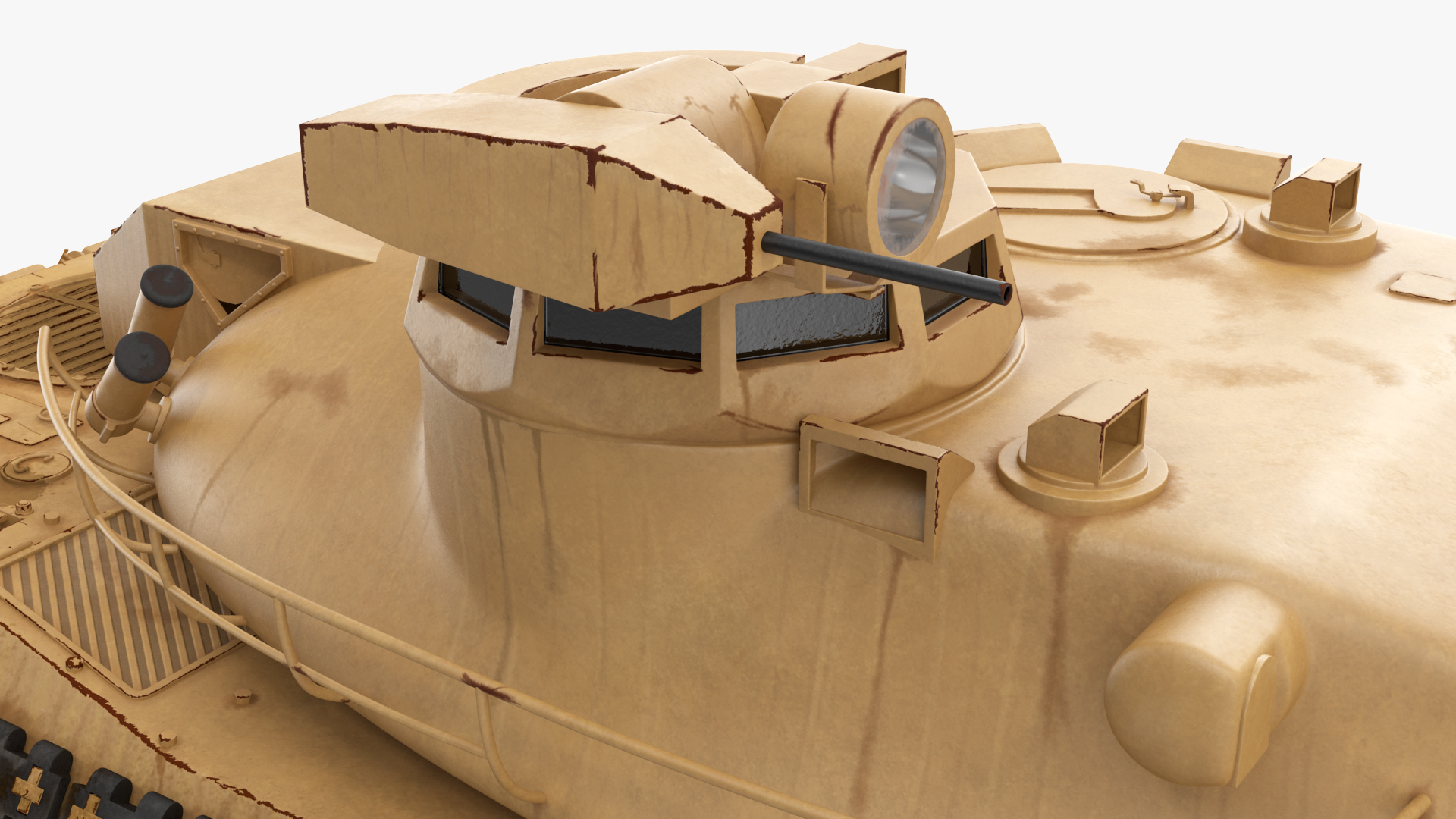 3D Amx-30 French Army Main Battle Tank Rigged for Maya