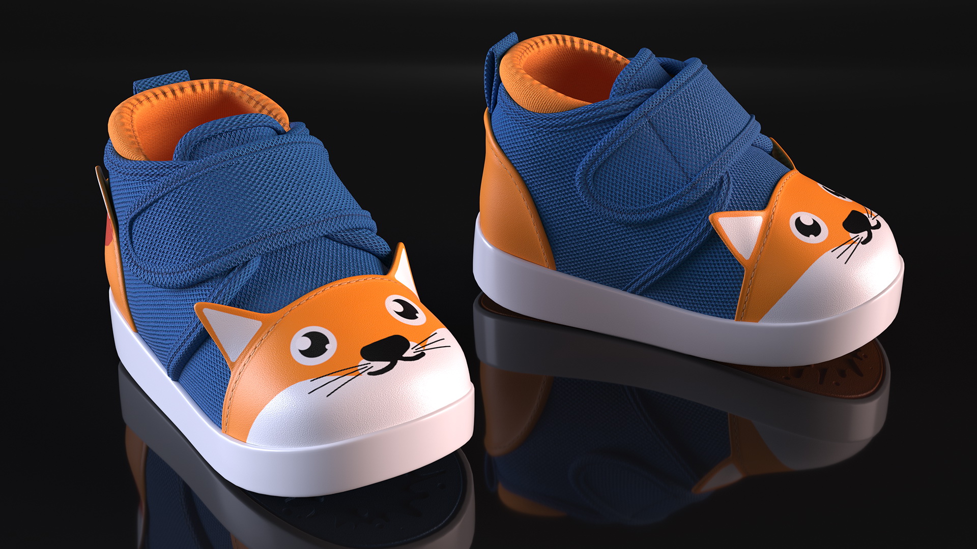 3D Fox Infant Shoes