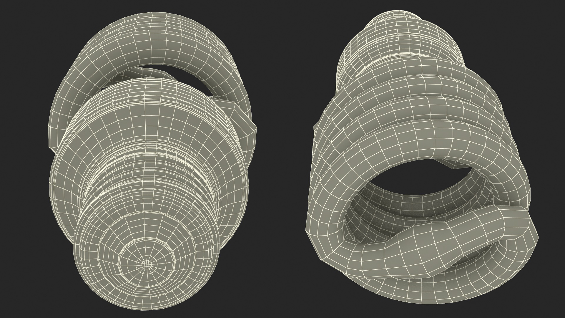 3D Twist Fluorescent Light Bulb model