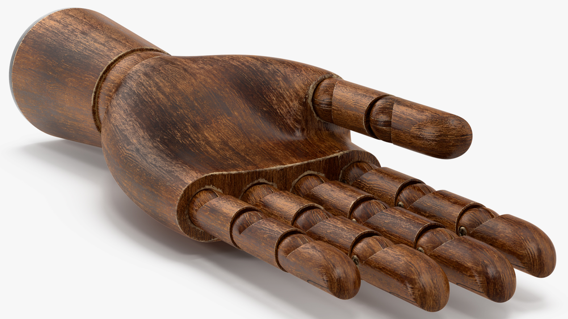 3D model Dark Wood Hand Rigged for Modo