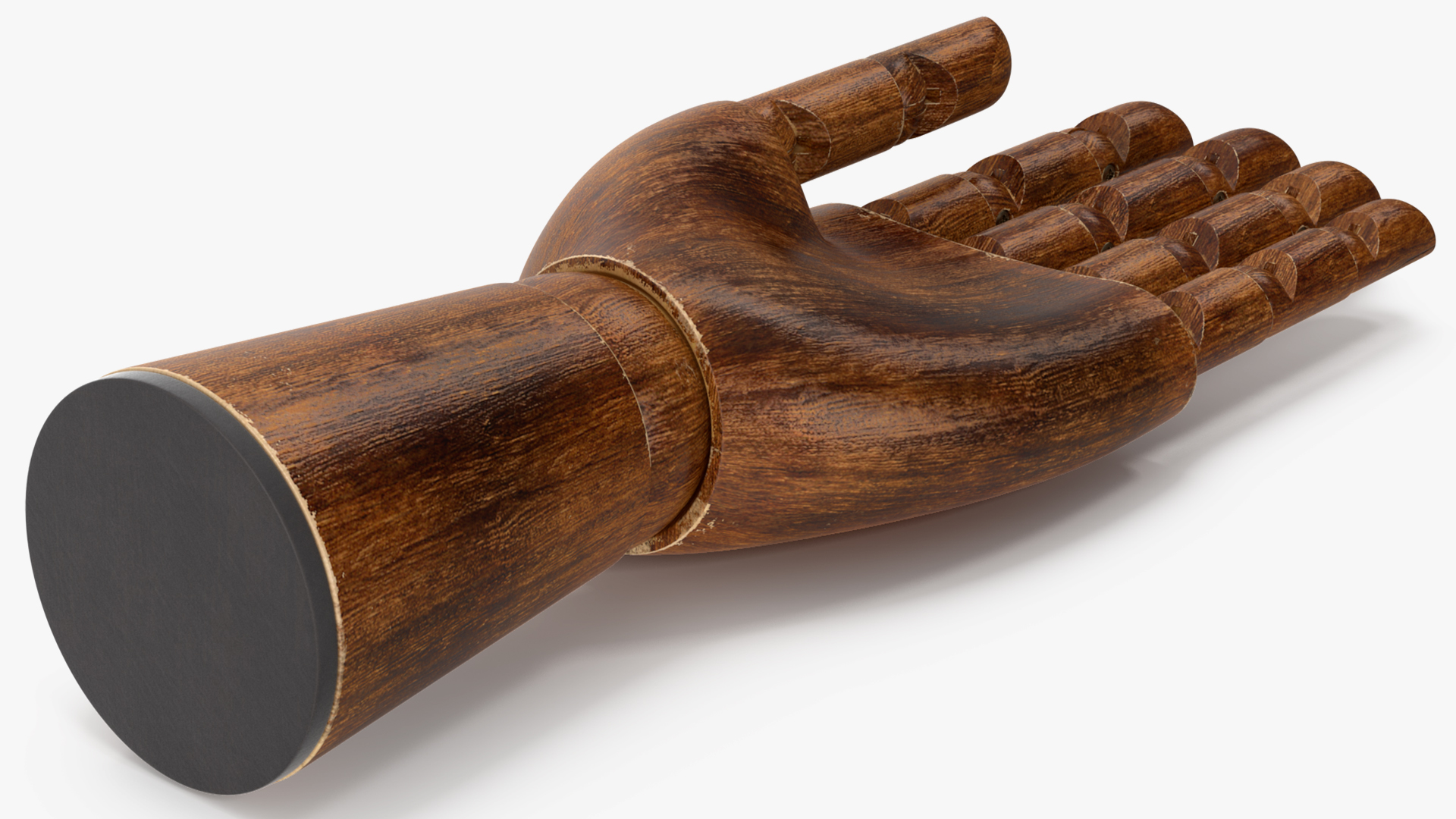 3D model Dark Wood Hand Rigged for Modo