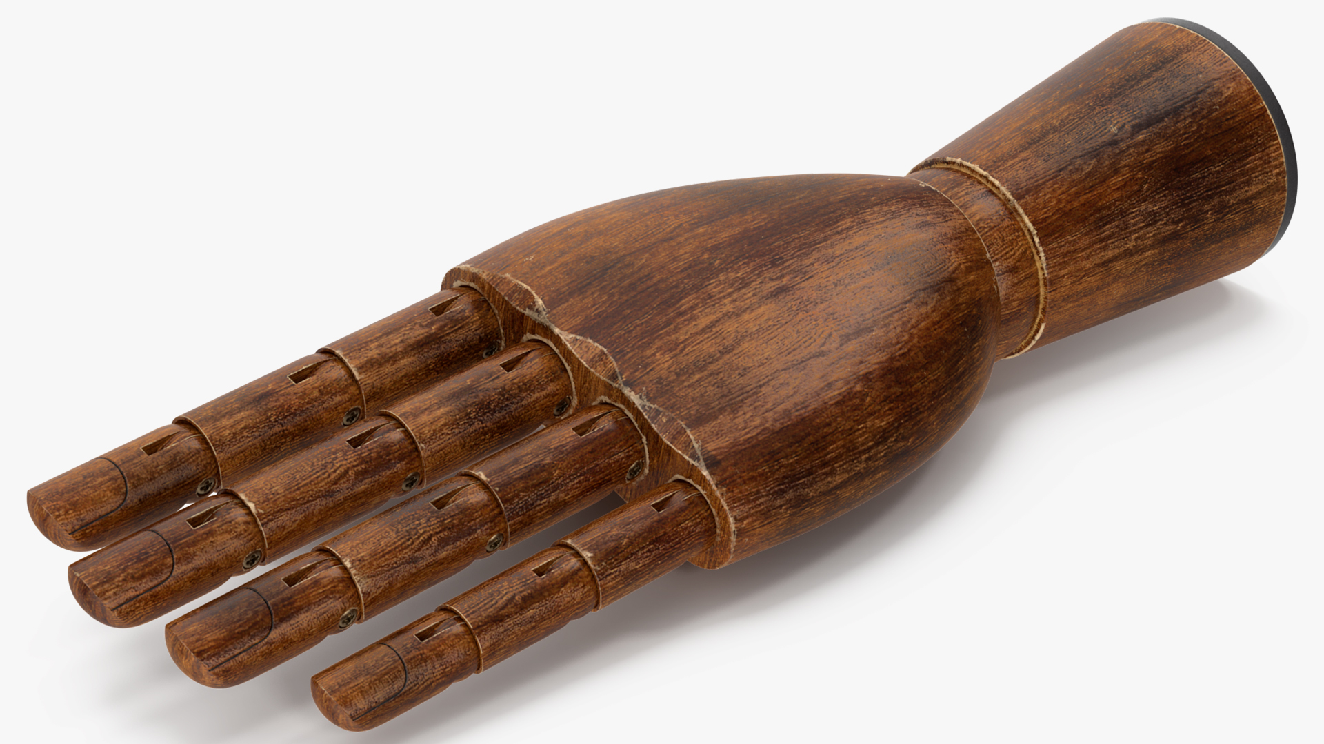 3D model Dark Wood Hand Rigged for Modo