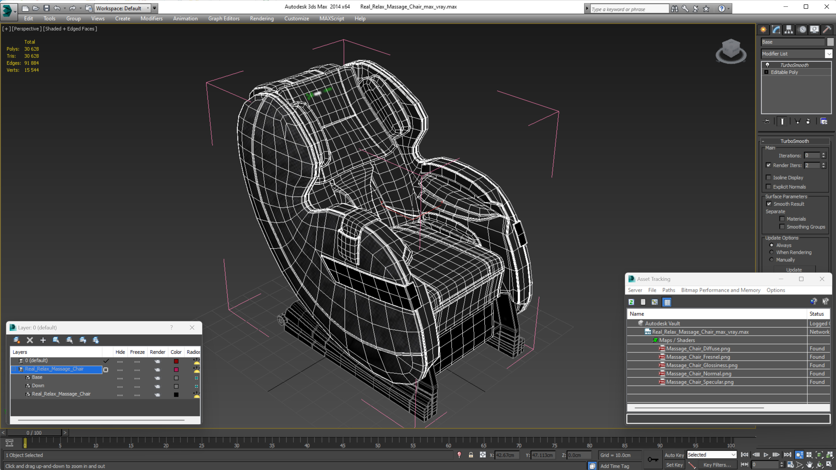 Real Relax Massage Chair 3D model