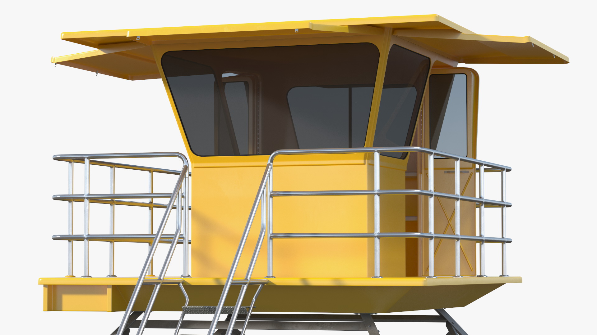 Yellow Lifeguard Tower 3D