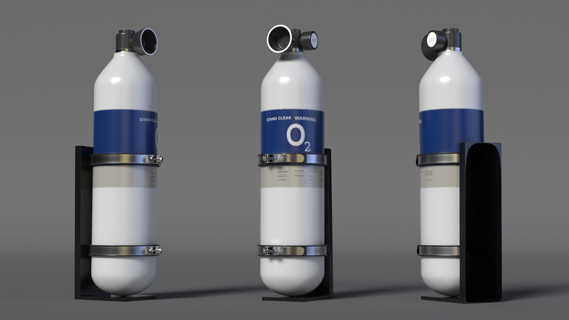 3D model Oxygen Cylinder