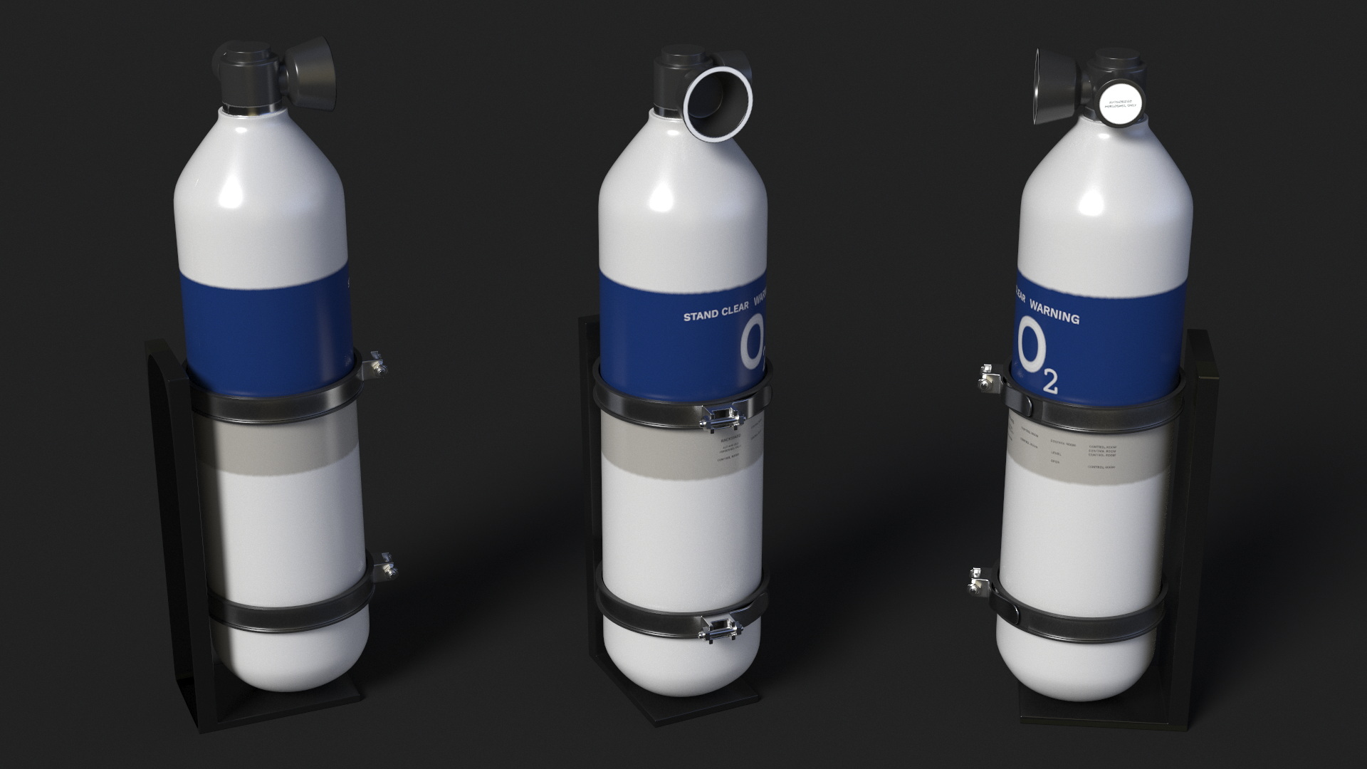 3D model Oxygen Cylinder