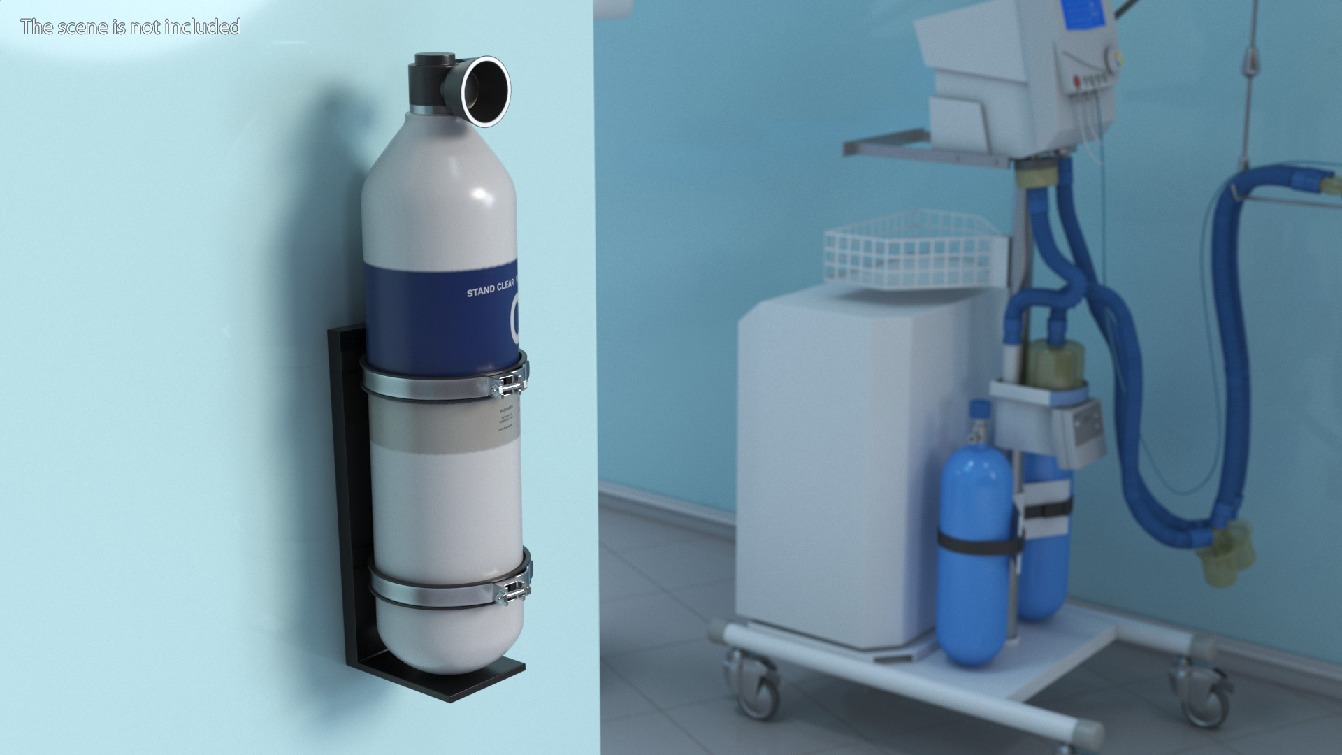 3D model Oxygen Cylinder