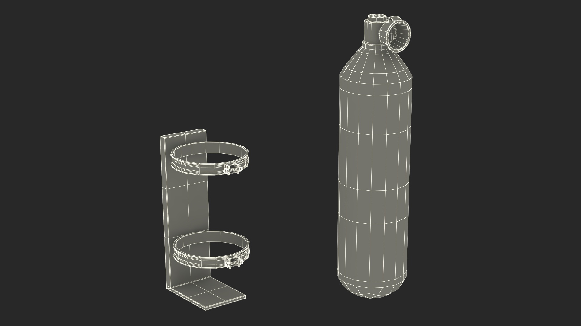 3D model Oxygen Cylinder