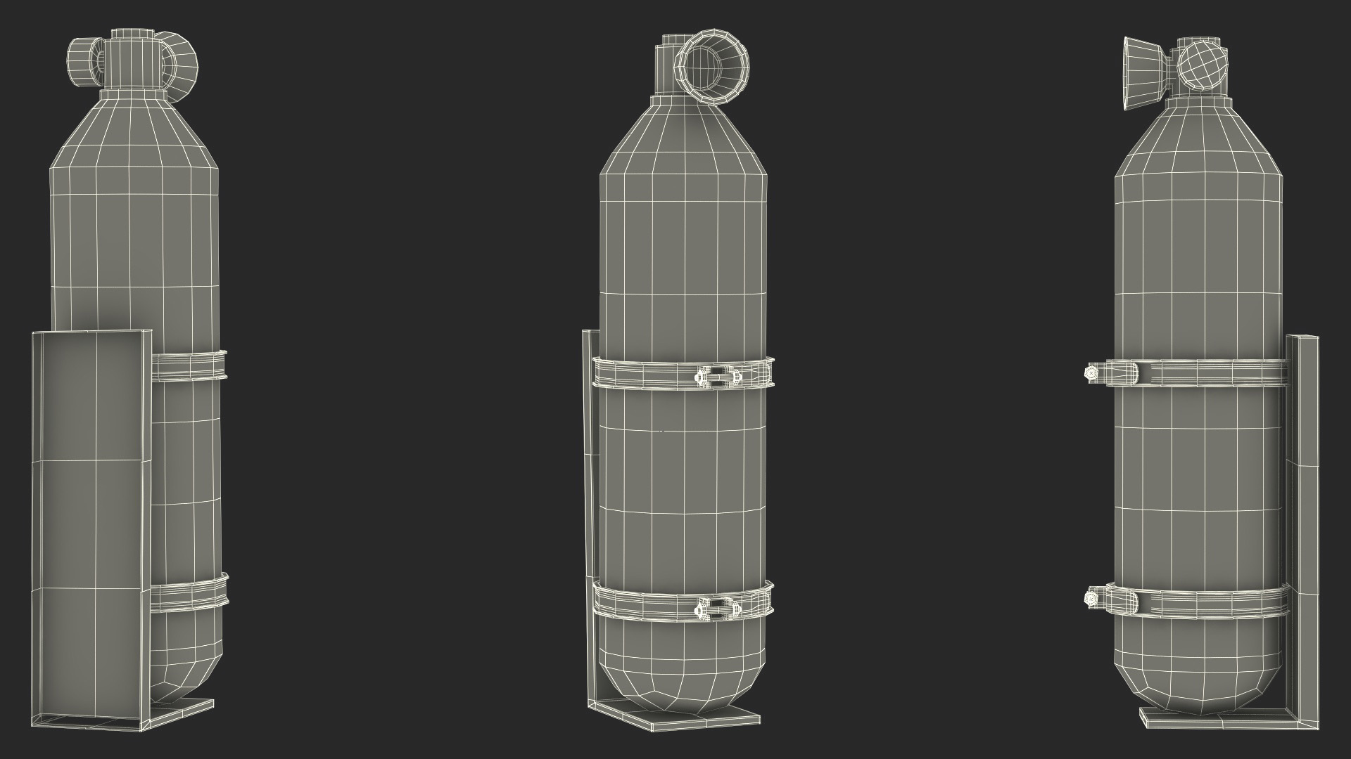 3D model Oxygen Cylinder