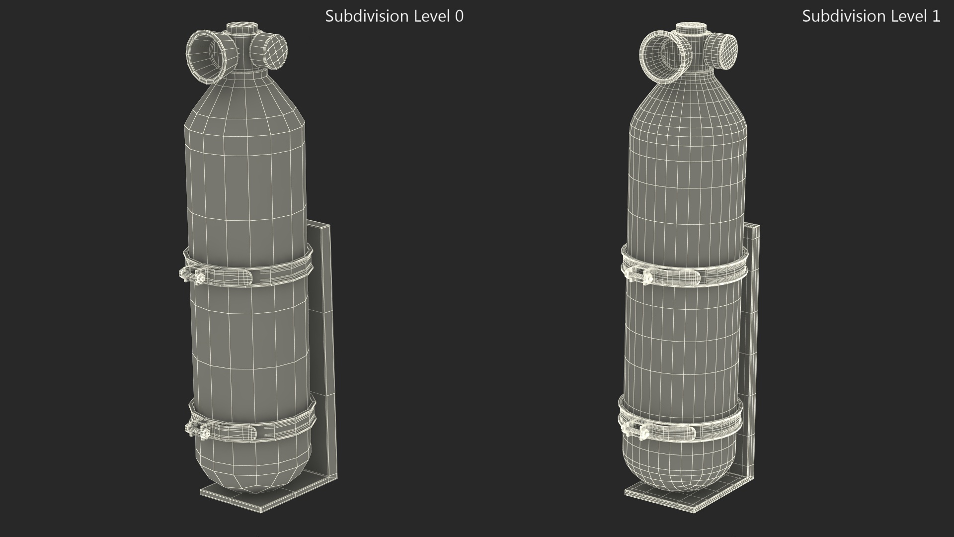 3D model Oxygen Cylinder