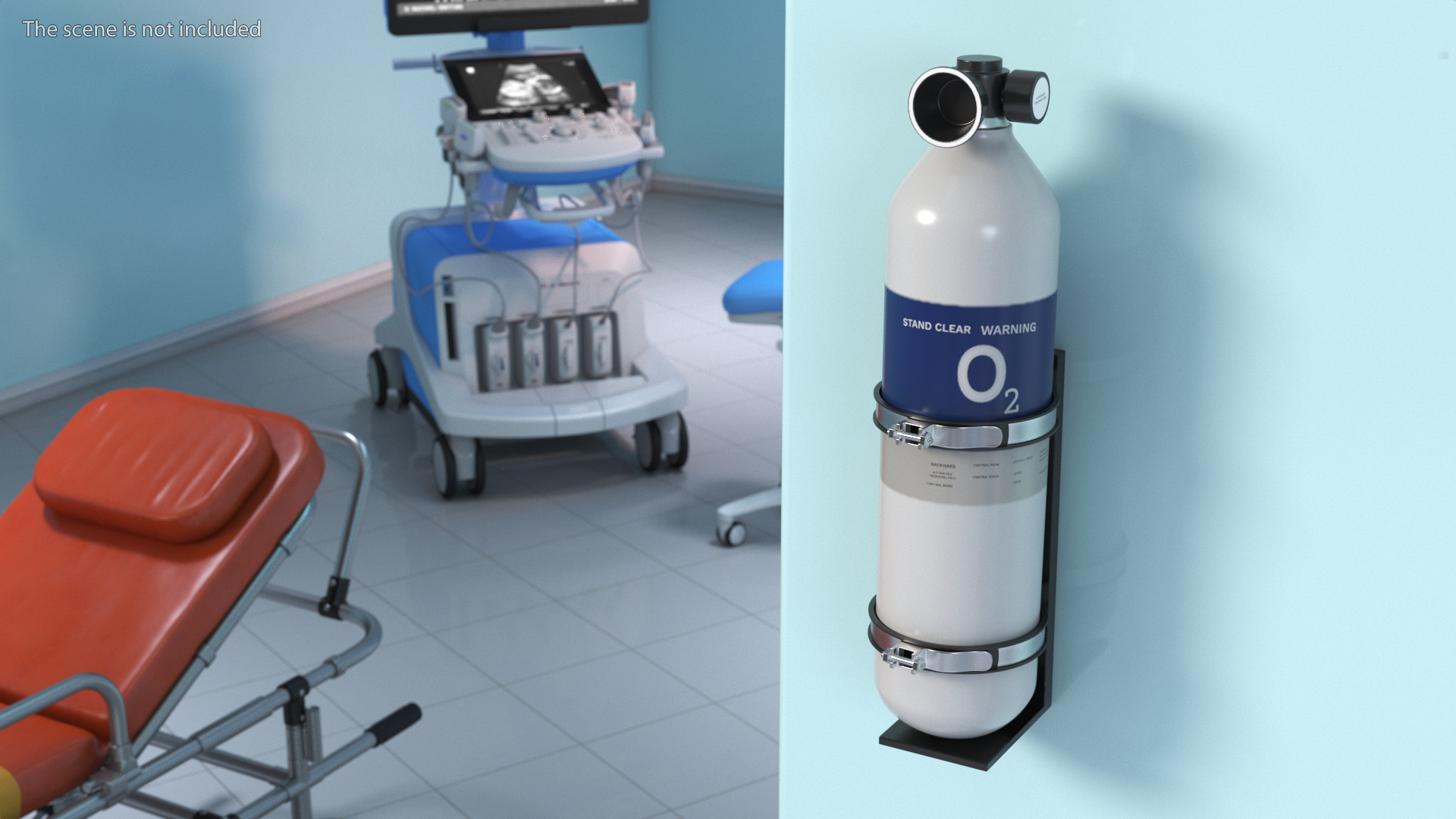 3D model Oxygen Cylinder