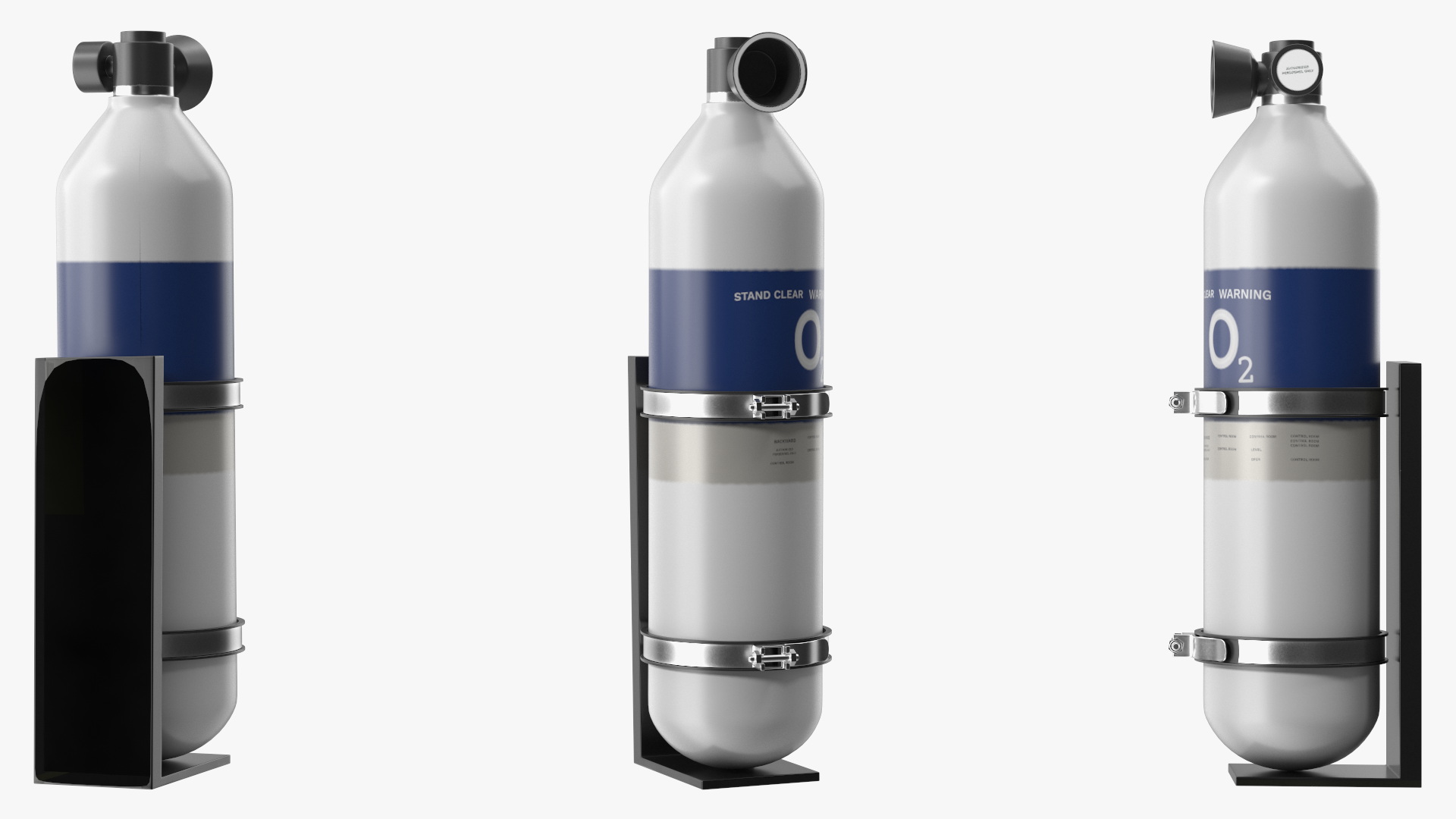 3D model Oxygen Cylinder