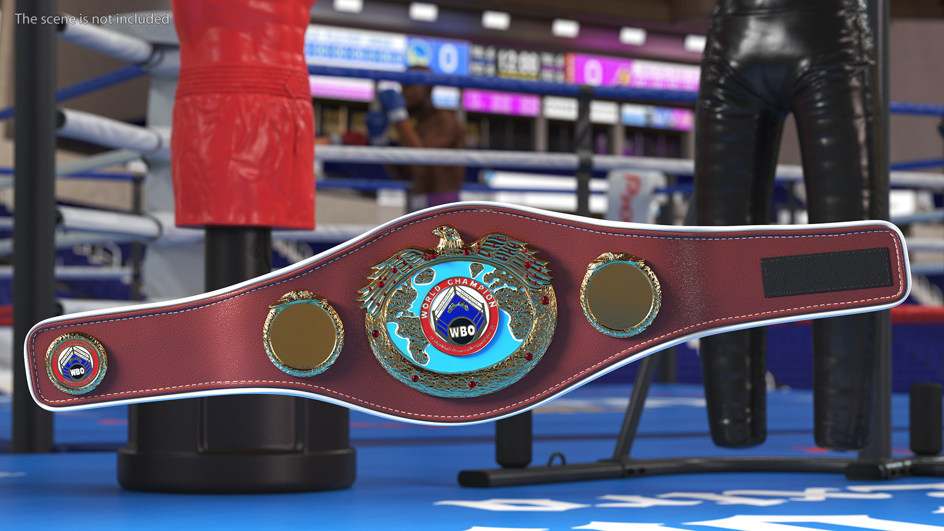 3D model Boxing World Champion Title WBO Belt Fur