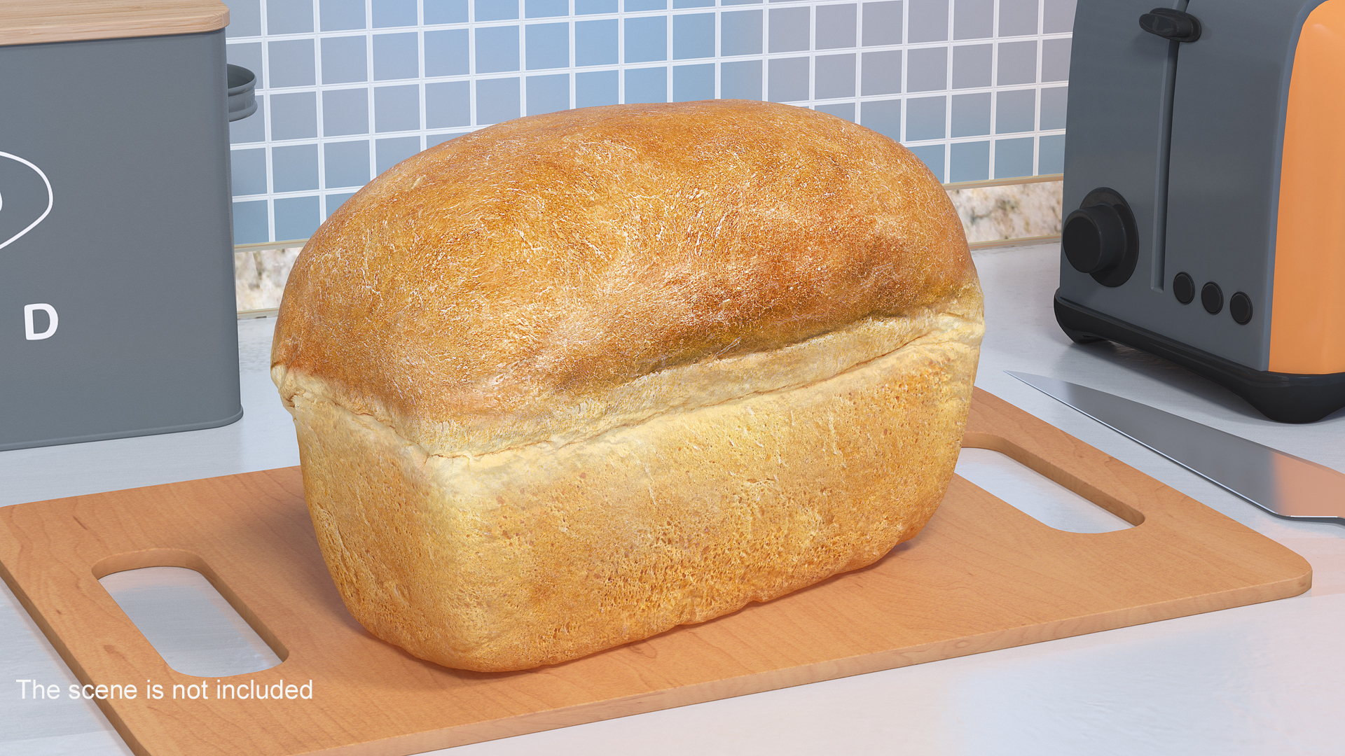 3D Loaf of Bread model